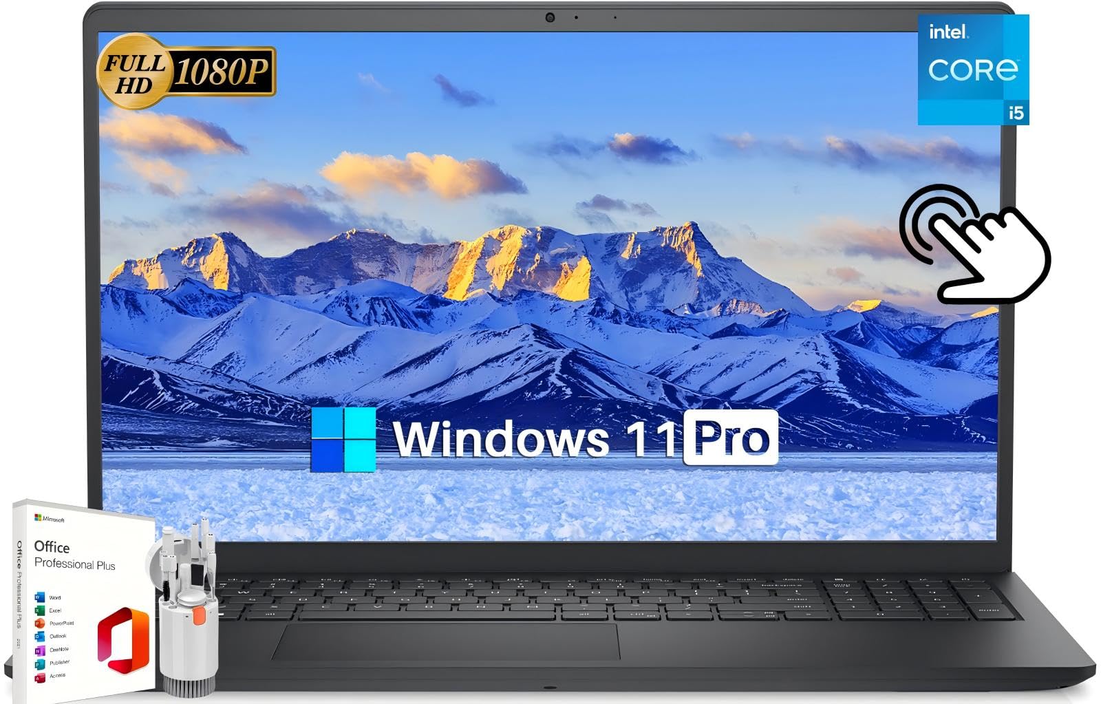 Dell Inspiron 15 3000 3520 Business Laptop Computer, 15.6FHD Touchscreen, Intel 10-Core i5-1235U (Beat i7-1195G7), 32 GB RAM, 1 