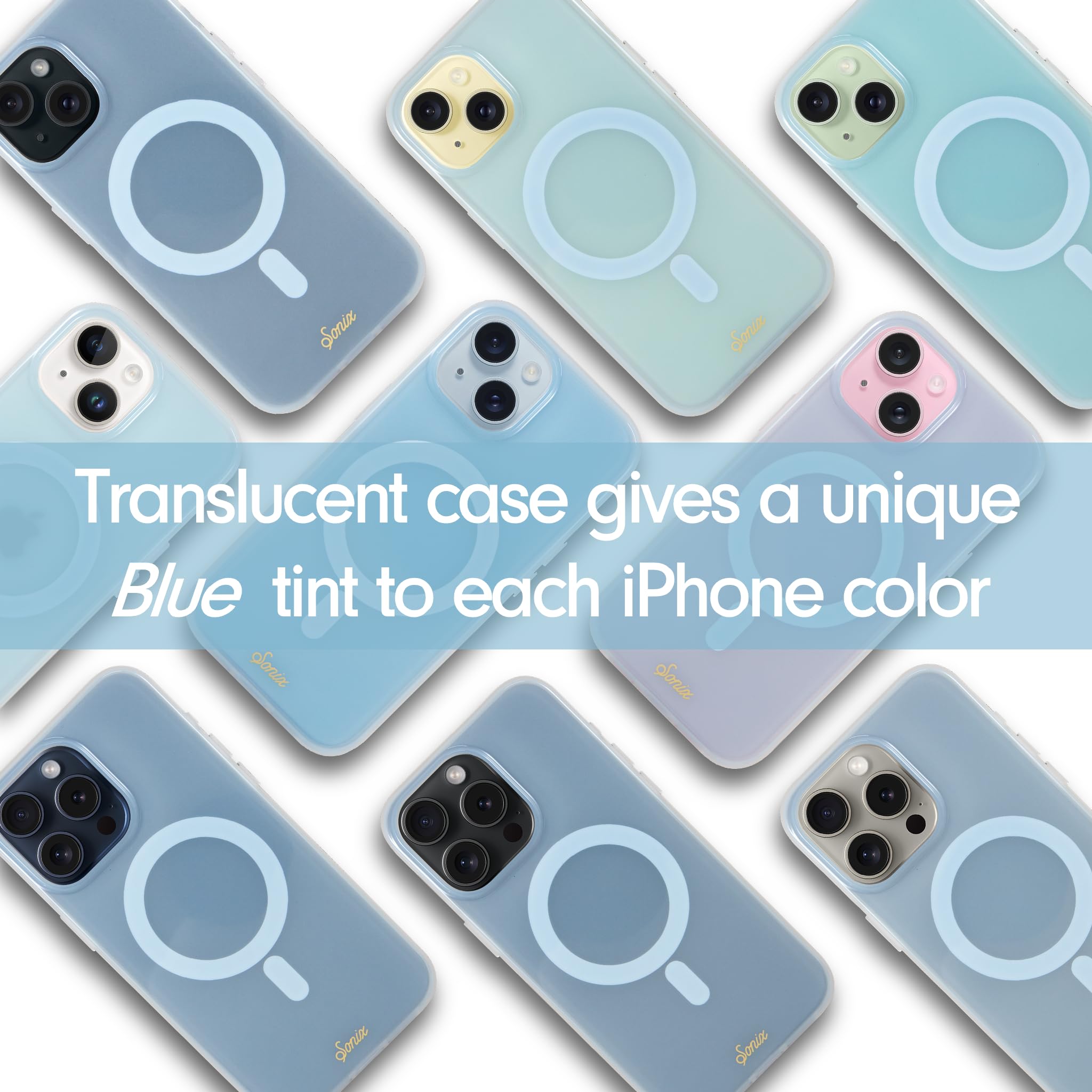 Sonix Case For Iphone 16 Pro Max | Compatible With Magsafe | 10Ft Drop Tested | Jelly Sky Blue