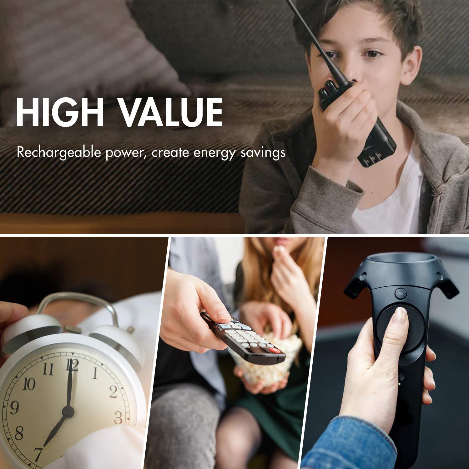 Tenergy Aa Rechargeable Battery, High Capacity 2500Mah Nimh Aa Battery, 1.2V Double A Batteries, 12 Pack