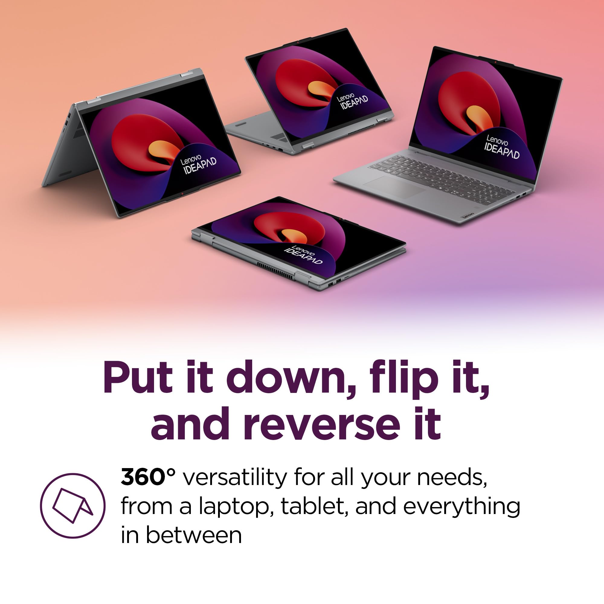 Ideapad 5 2-In-1-2024 - Professional Laptop - Fingerprint Sensor - 16 Wuxga Ips Display - 16Gb Memory - 512Gb Ssd Storage - Amd