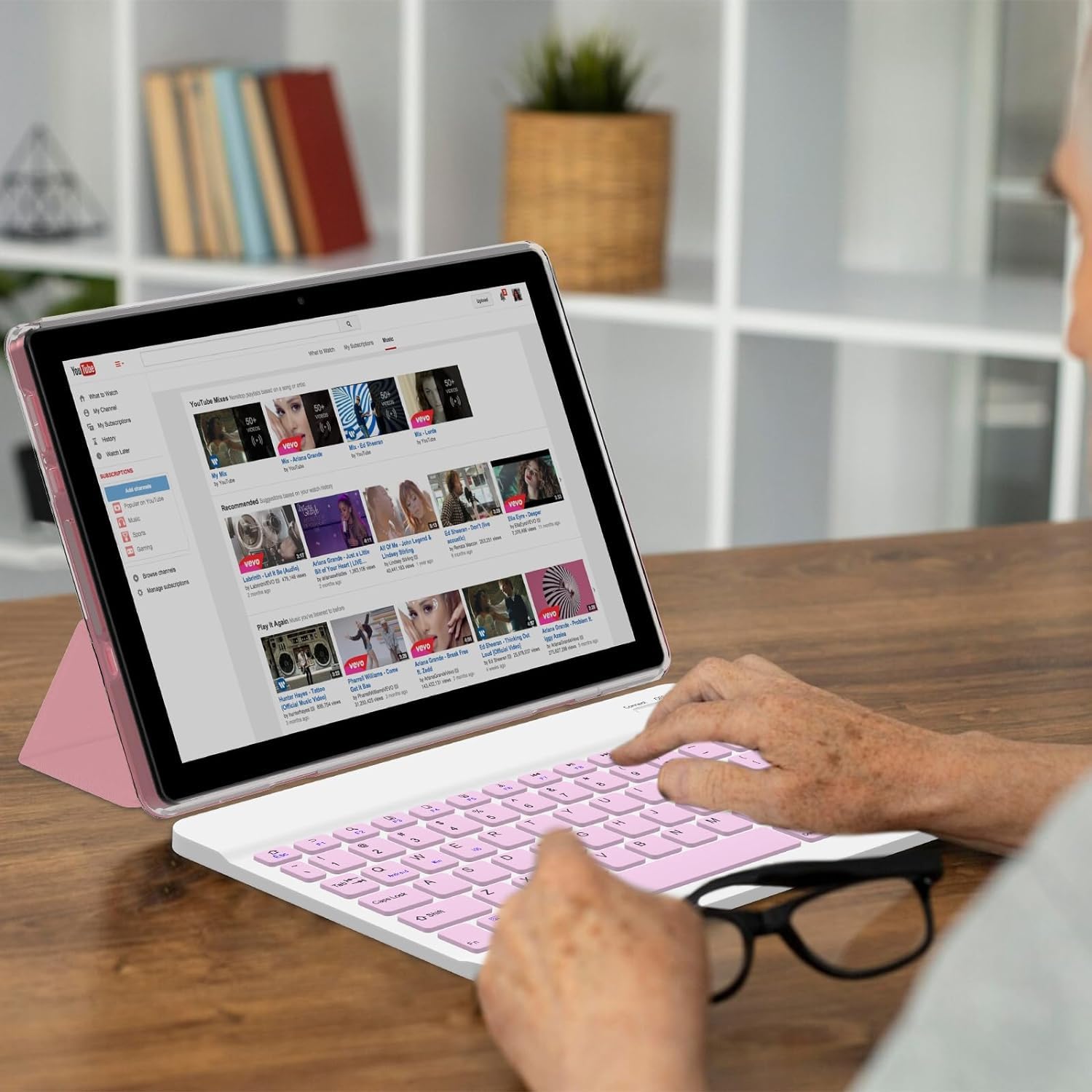 Android 13 Tablet With Keyboard, 10 Inch 2 In 1 Tablets, 12Gb Ram+128Gb Rom 2.0Ghz Cpu Tableta, 2.4G/5G Wifi6 Bt 5.0 Tablet Pc,