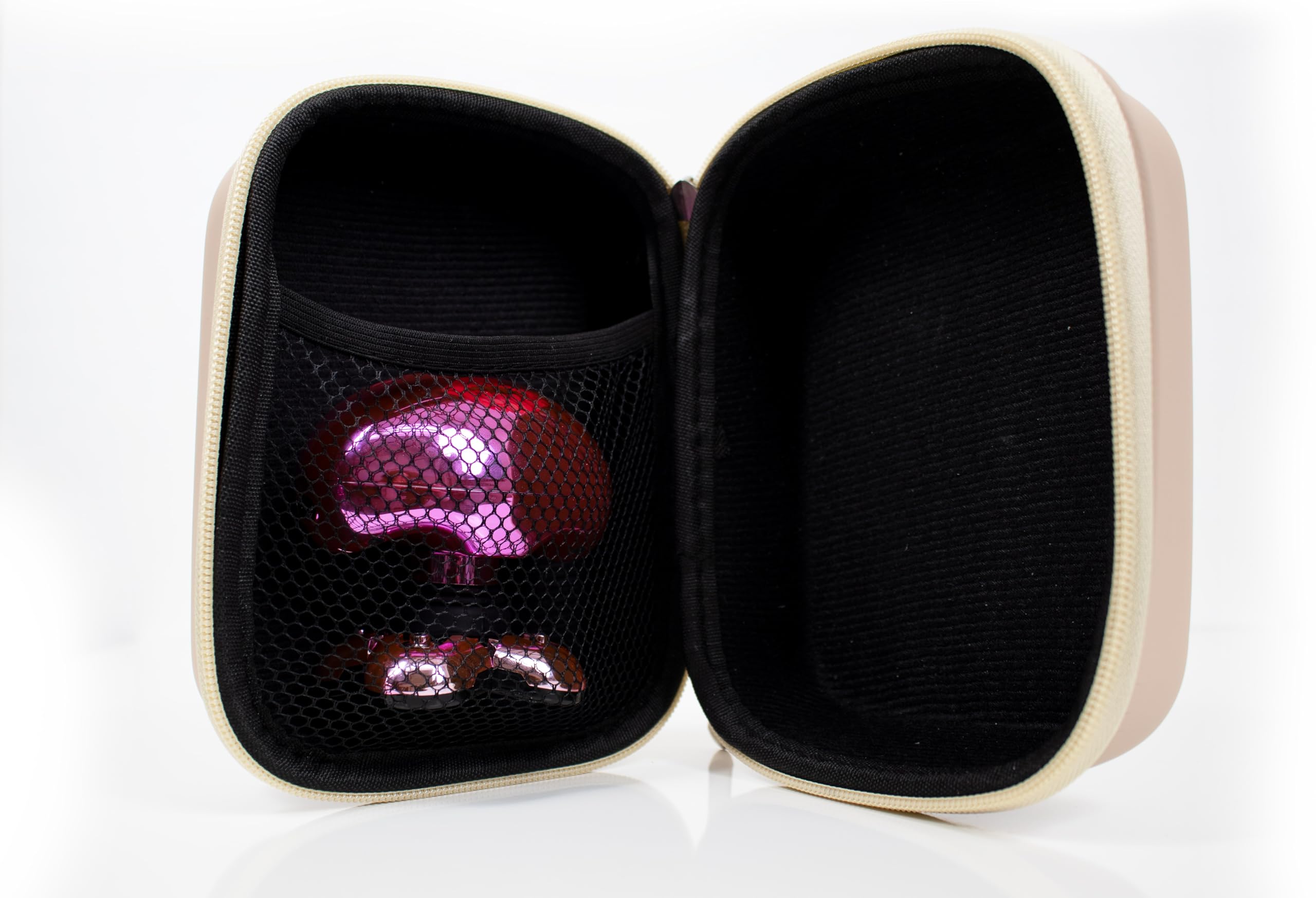 Skull Shaver Beige Butterfly Kiss Electric Razor Travel Case