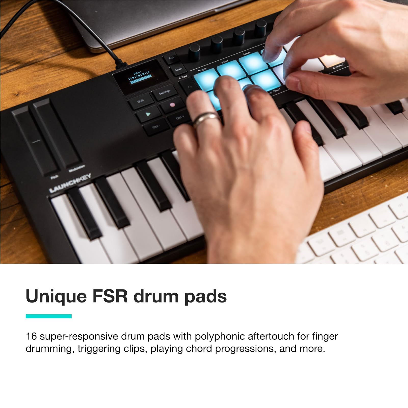 Novation Launchkey Mini 37 [Mk4]   Portable 37 Mini Key, Usb, Midi Keyboard Controller With Daw Integration. Chord Mode, Scale M