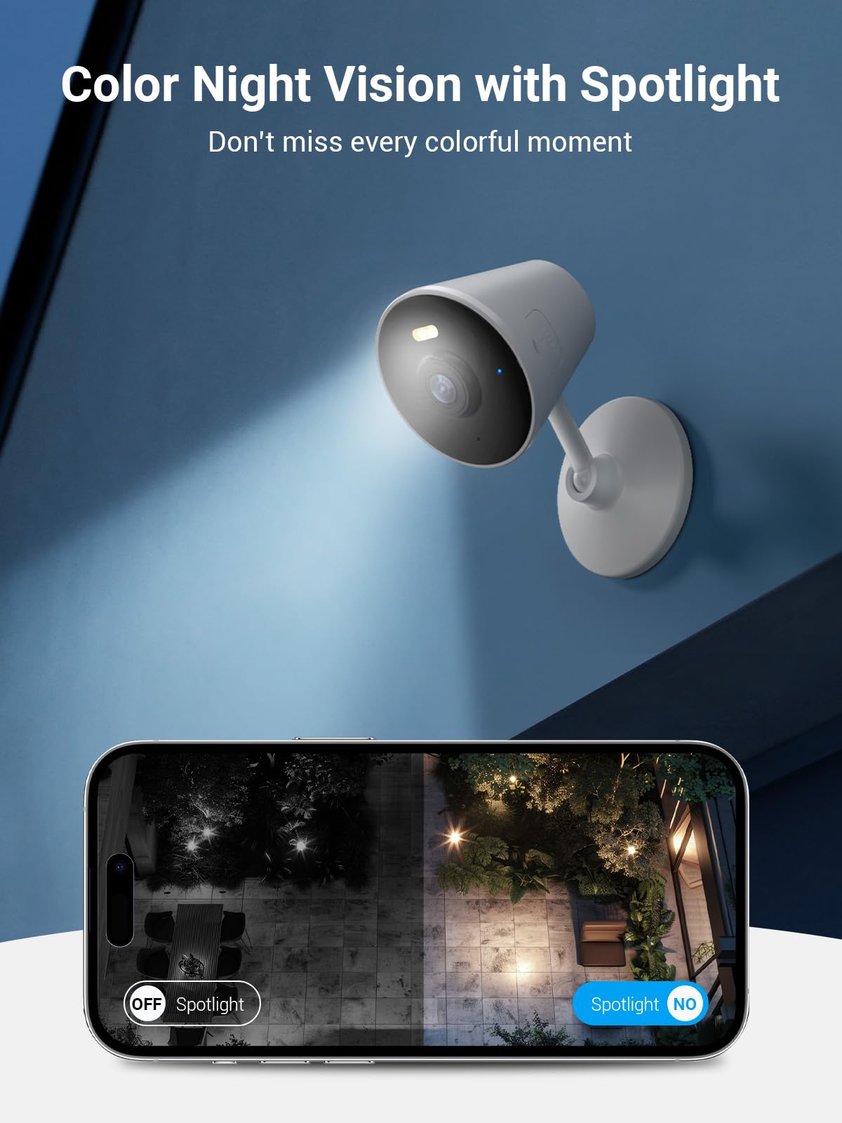 5G & 2.4G Indoor/Outdoor Security Camera For Home, Baby/Elder/Dog/Pet Camera With Phone App, Wifi Camera W/Spotlight Color Night