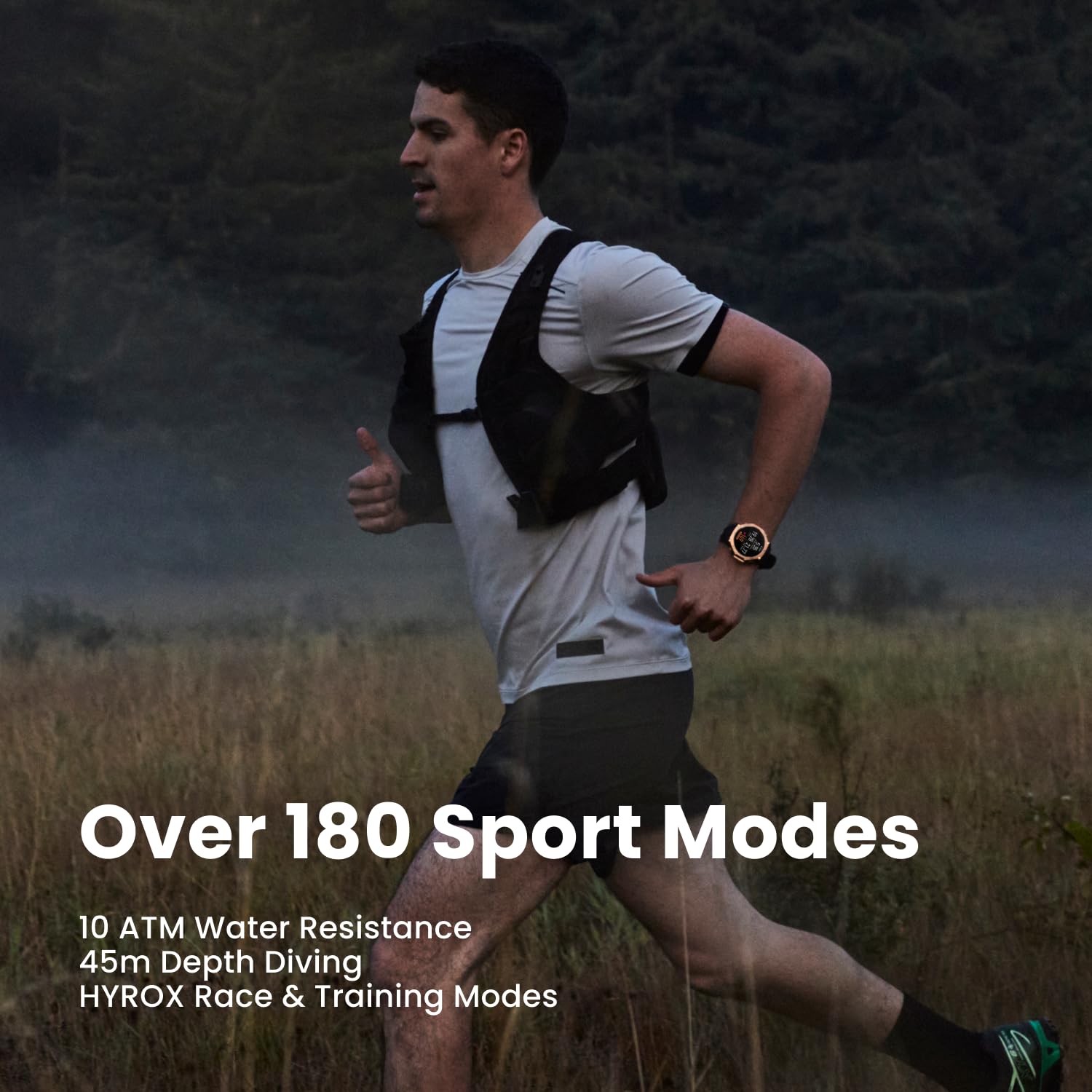 Amazfit T-Rex 3 Pro Outdoor Smart Watch 48Mm Sapphire Amoled Display, Ti Bezel, Dual Band Gps, Offline Maps, 25 Days Battery, Bu