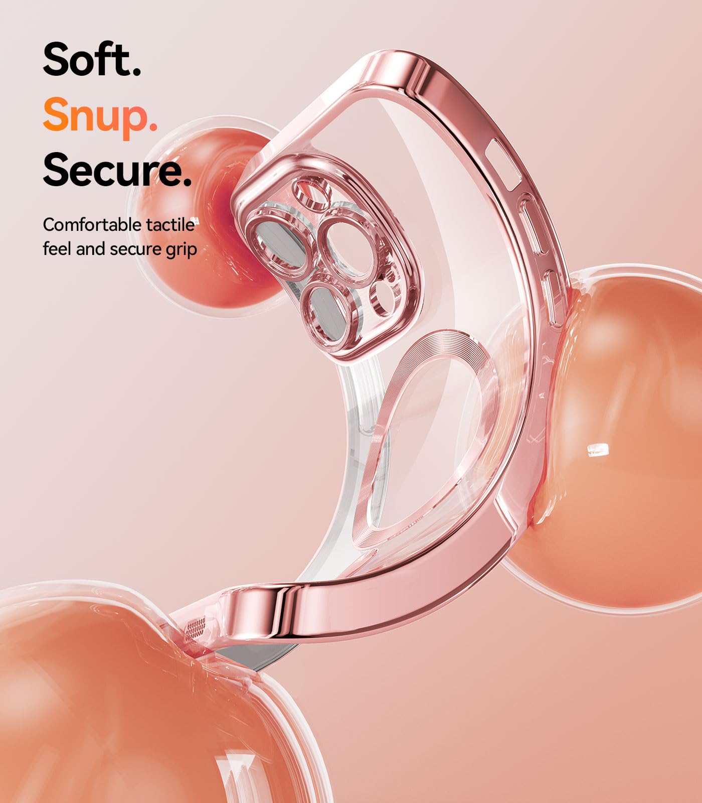 Meifigno Candy Mag Series Case For Iphone 14 Pro, [Compatible With Magsafe] [Glitter Card & Wrist Strap] Full Camera Lens Protec