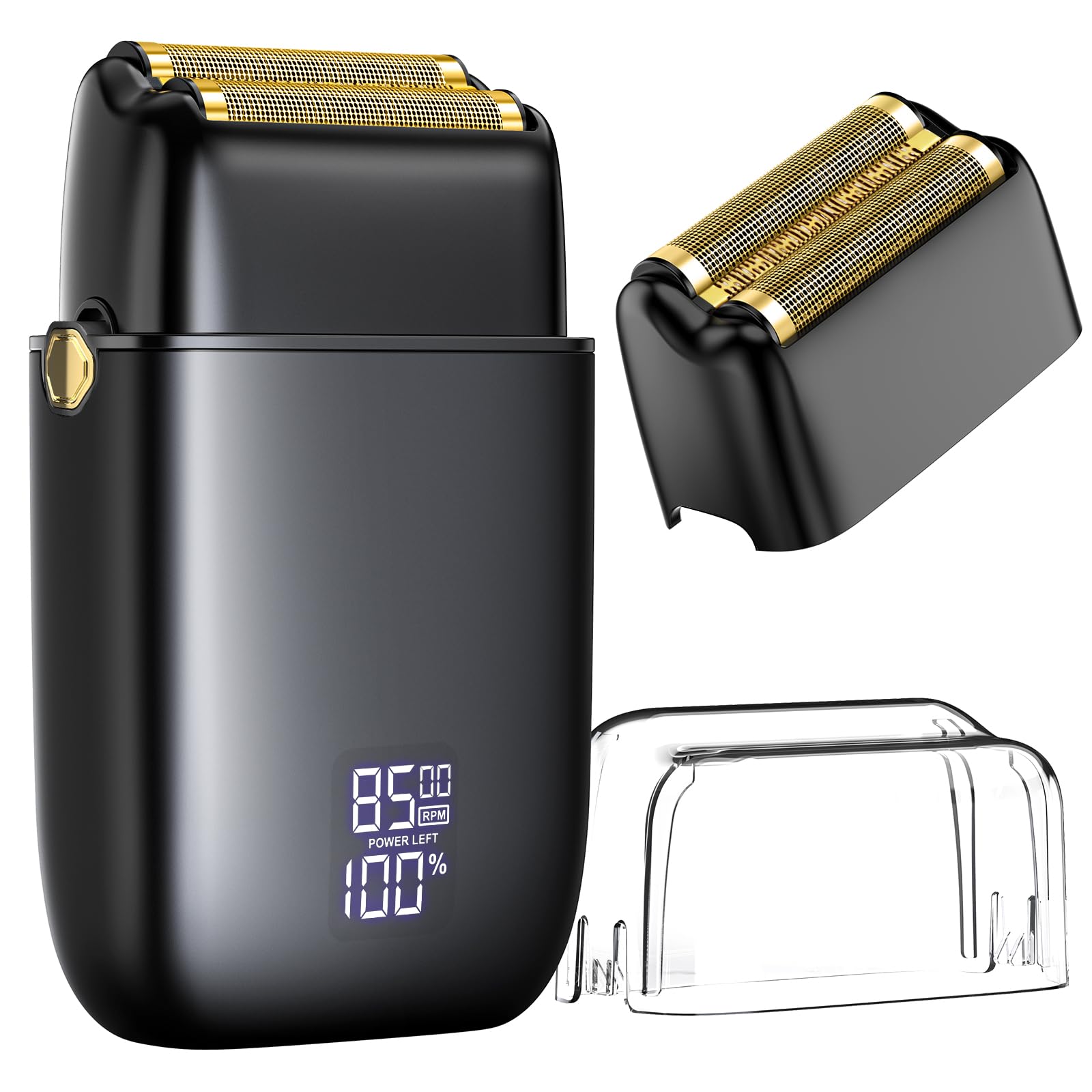 Electric Razor For Men Face, Bazivve Electric Shavers For Men, Foil Shaver With 3 Adjustable Speeds, Rechargeable Waterproof Clo