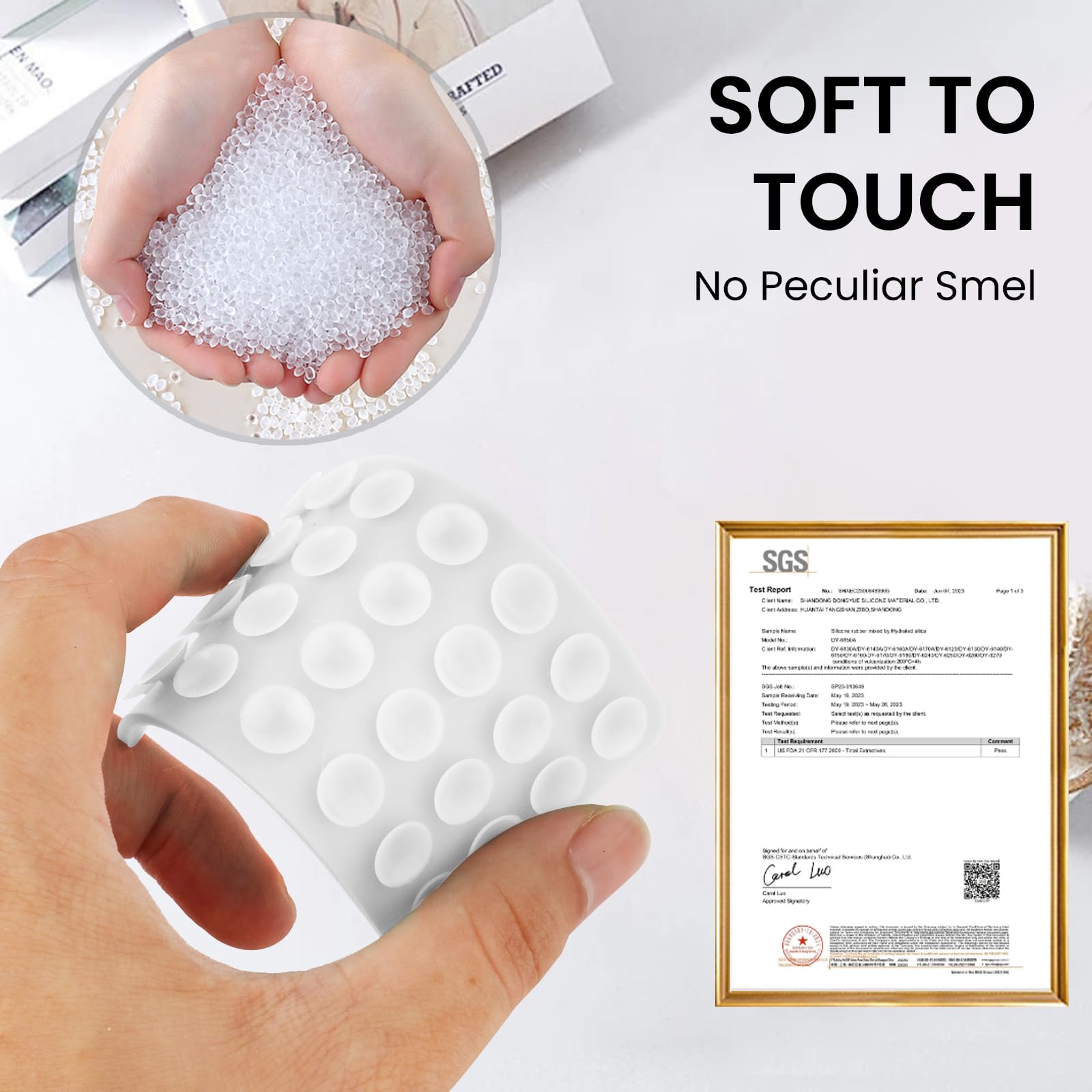 2 Pack Silicone Double-Sided Suction Phone Case Detachable Mount For Iphone And Android Cellphones, Strong Adhesion Holder Hands