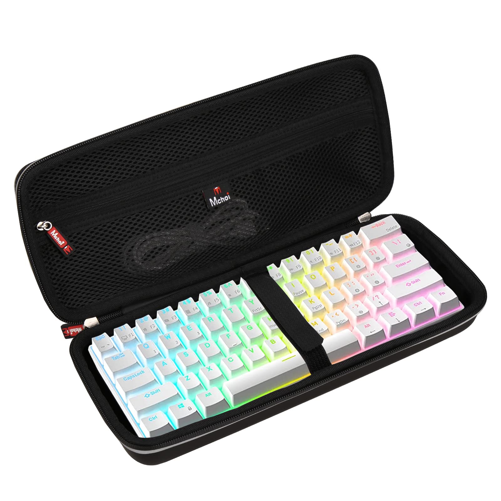 Mchoi Mechanical Keyboard Case Suitable For 60% 65% Wired/Wireless Bluetooth Mechanical Gaming Keyboard, Case Only