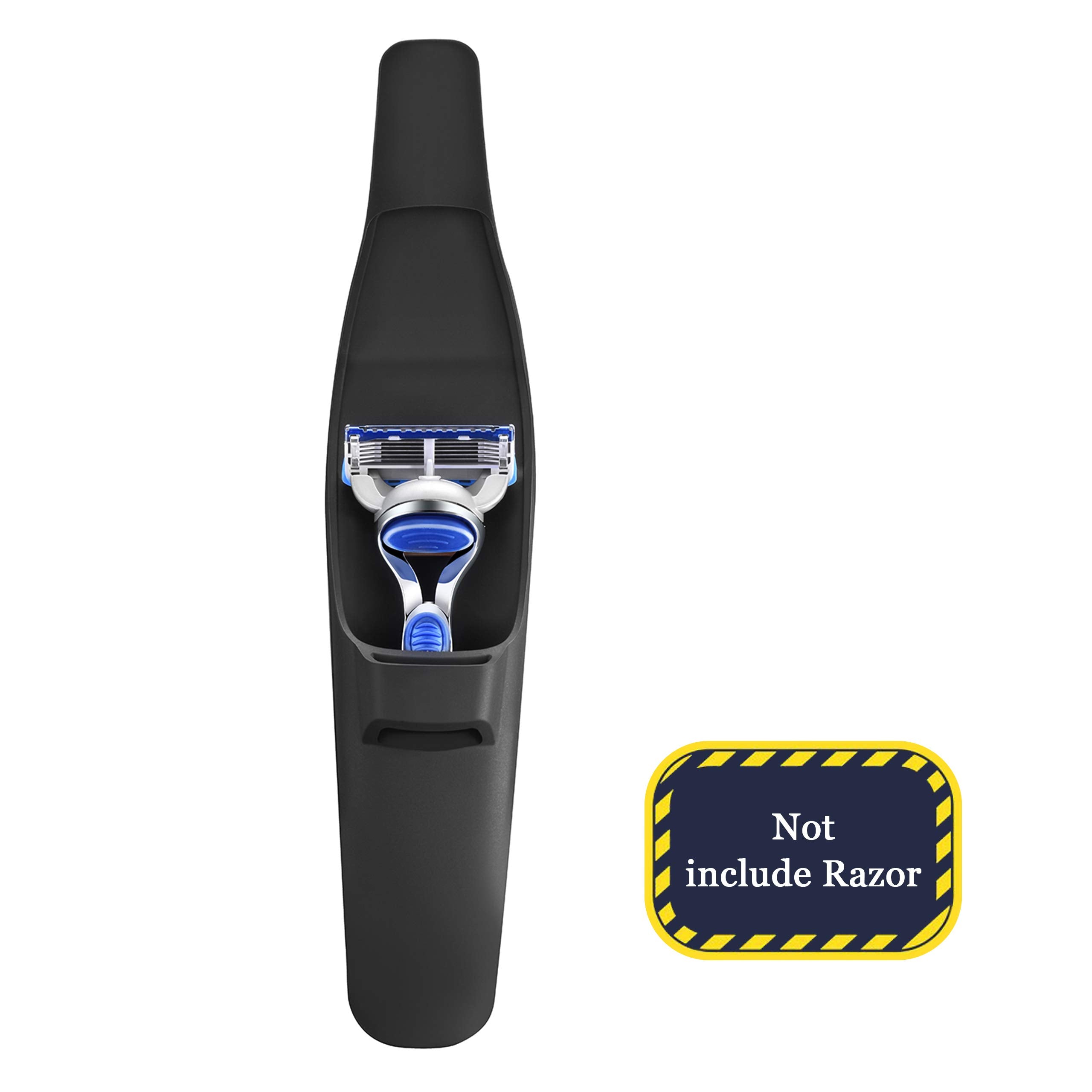 Teaieei 2 Pack Razor Case For Travel Silicone Safety Waterproof For Gillette Parker Merkur Soft Shaver Case Carrying Cover Bag