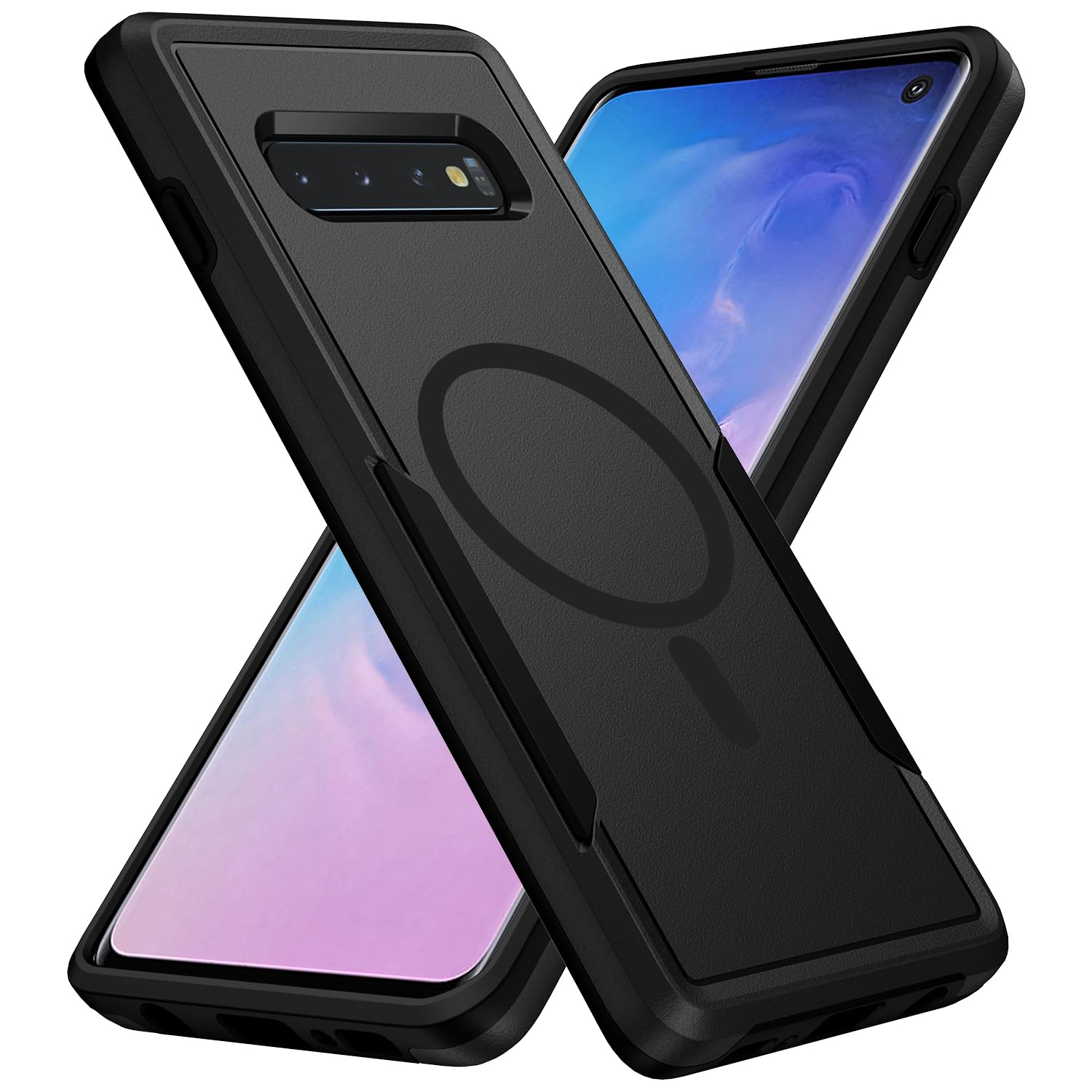 Teayoha for Samsung Galaxy S10 Case,[Compatible with Magsafe] [Military Grade Drop Tested] Shockproof Magnetic Tough Rugged Prot