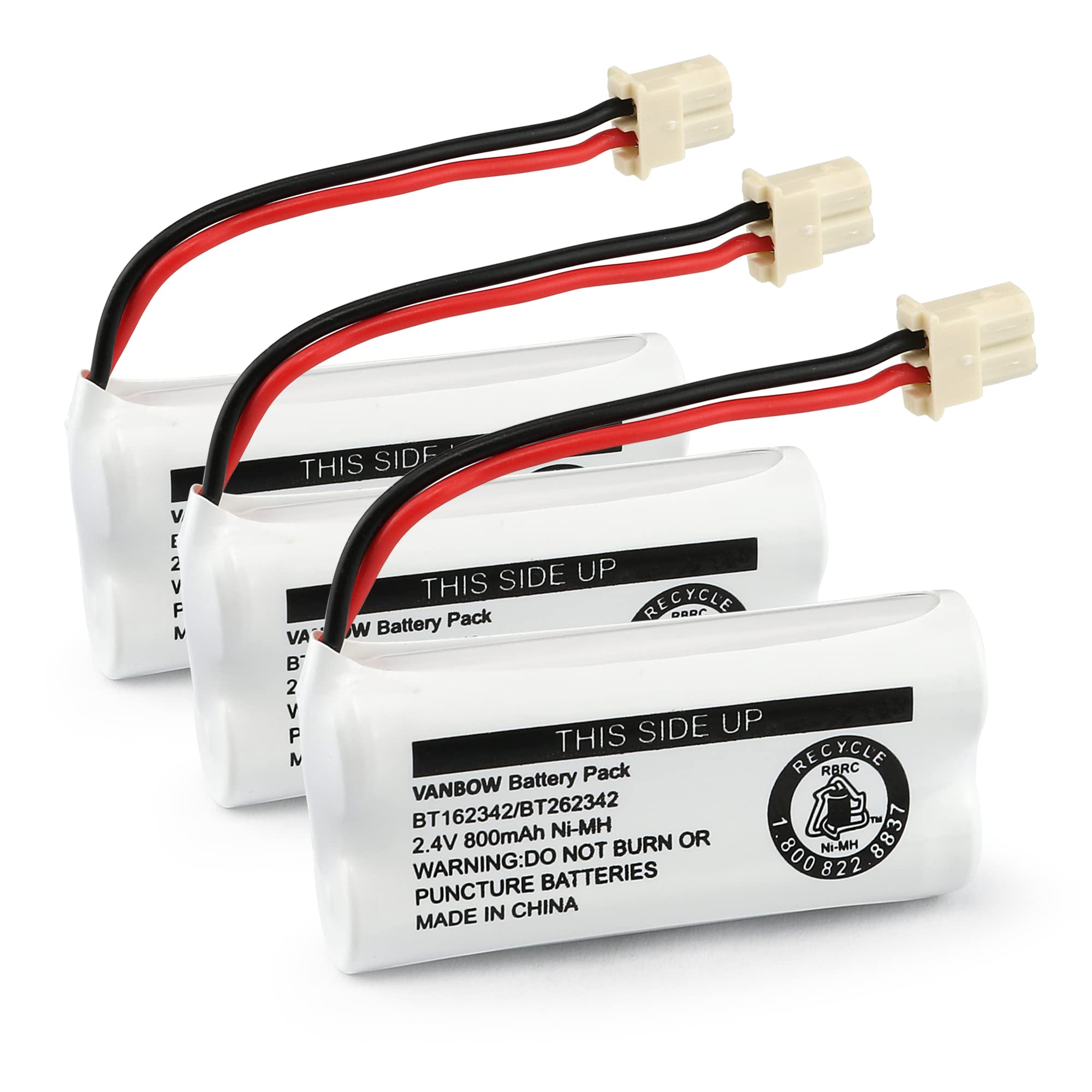 Vanbow Bt183342 Bt283342 Bt166342 Bt266342 Bt162342 Bt262342 Cordless Phone Battery Compatible With Cs6114 Cs6419 Cs6719 El52300