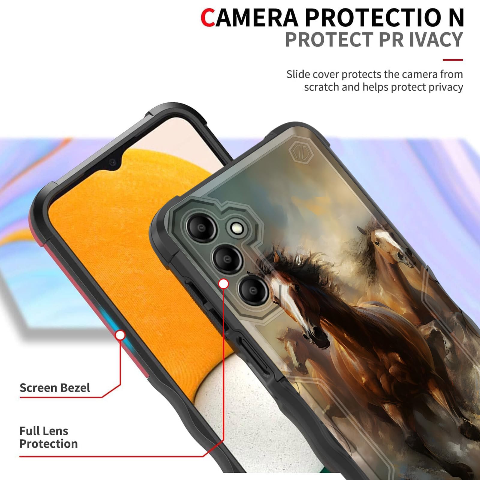 Efgwsder For Galaxy A16 5G Case,[Dual Layer][10 Ft Military Grade Drop Protection] Heavy Duty Shockproof Case For Samsung Galaxy