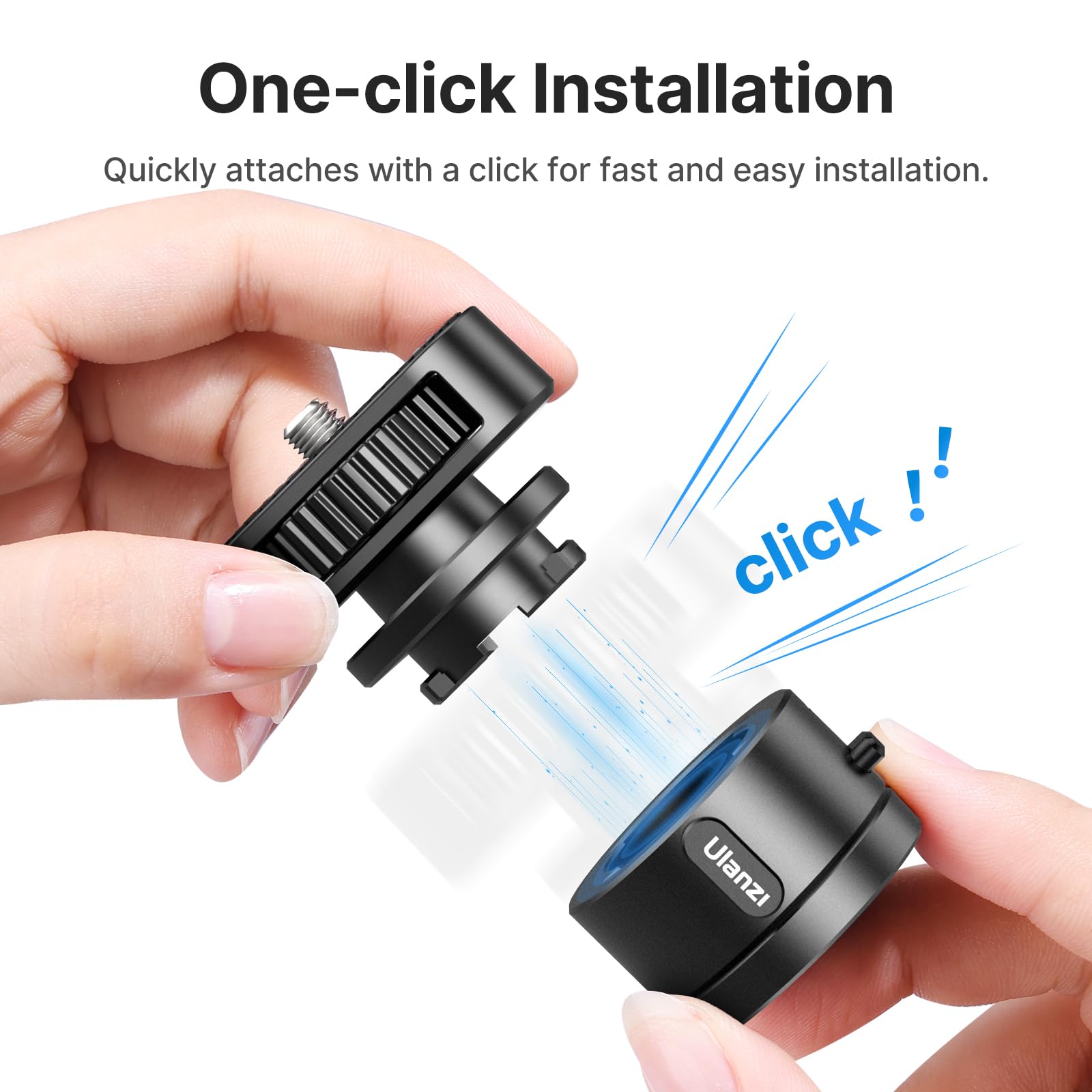 Go Quick Ii To 1/4' Adapter   1/4' Thread Go Quick Ii Base + 1/4' Screw Qr Cover Compatibe With Go Quick Ii Seriese Selfie Stick/Tripod/Monopod/Compact Camera/Phone/Led Video Light