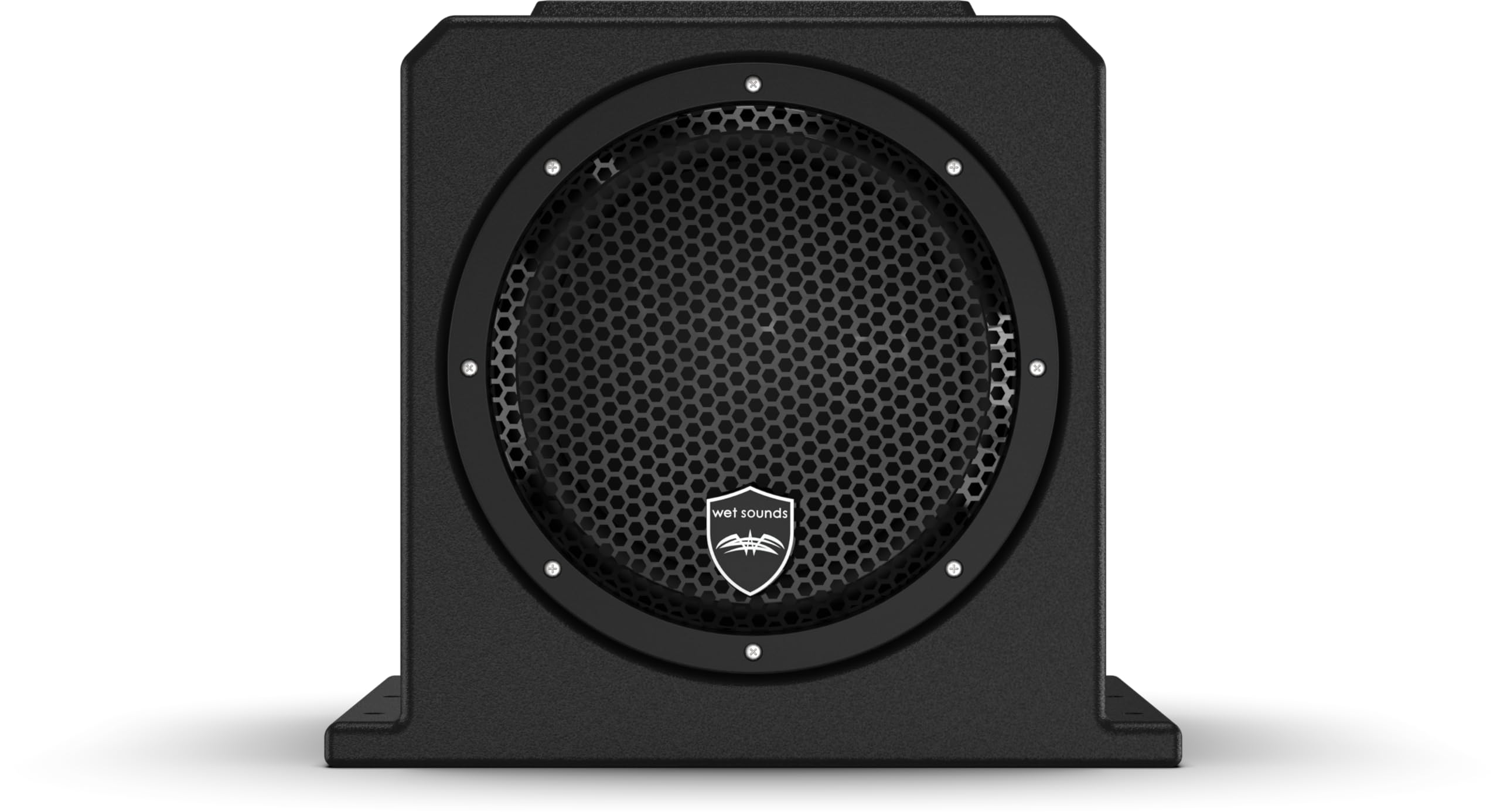 wet sounds | Stealth AS-10 | High Efficiency, 10 Active Marine Powered Subwoofer with Built-in 500 Watt Amp | Remote Level Contr