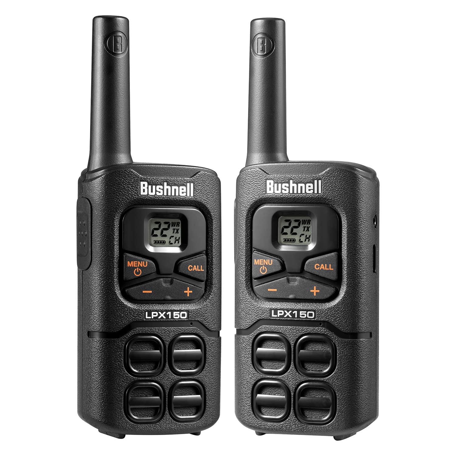 Bushnell Lpx150 Walkie Talkie Radio   Reliable Quality, Rugged Design, 0.5W Power For 20 Miles Of Range, Two Way Radios Equipped