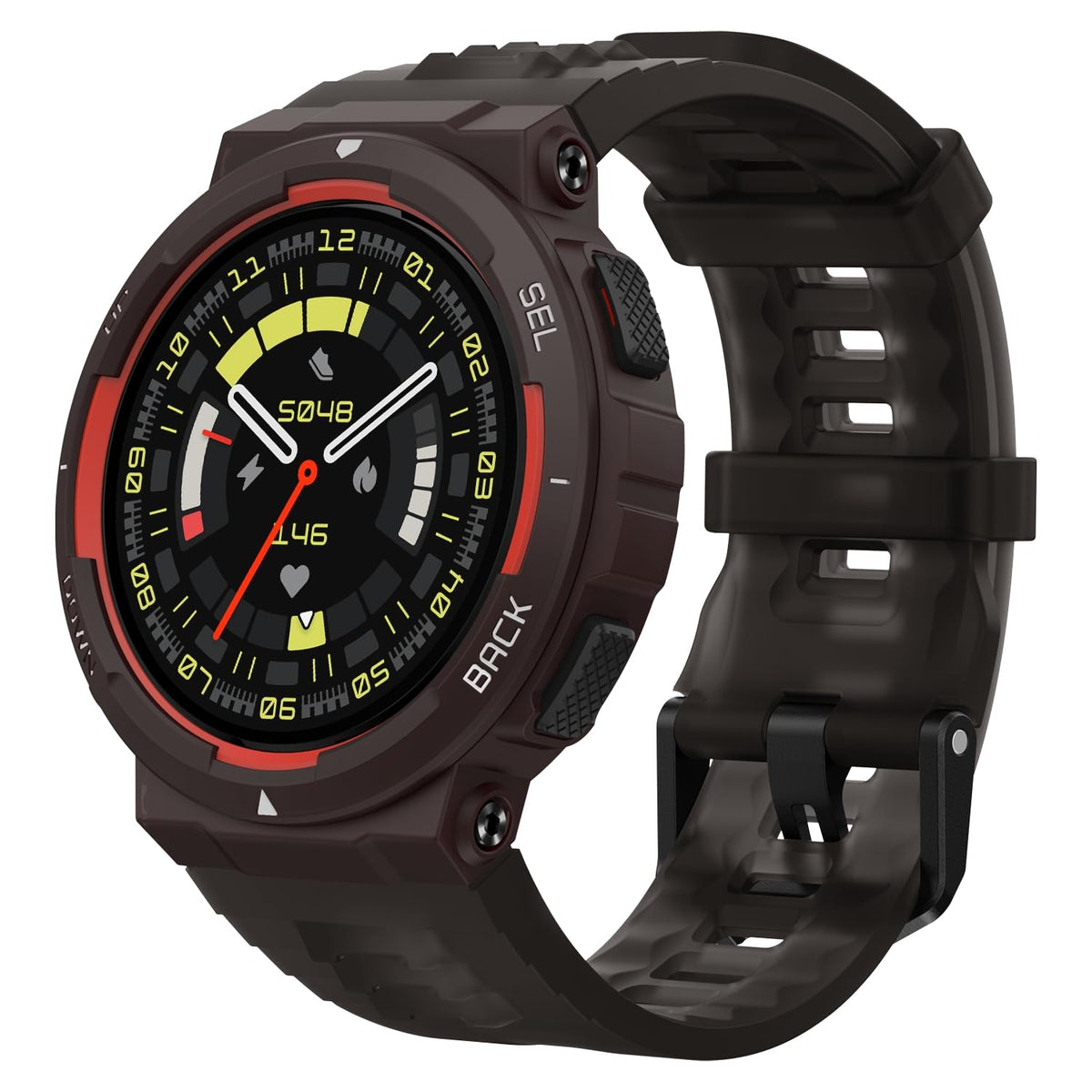 Amazfit Active Edge Smart Watch 46 Mm, Rugged Sport & Fitness Watch, Gps, Ai Health Coach For Outdoor, Workouts & Exercise, 16 D