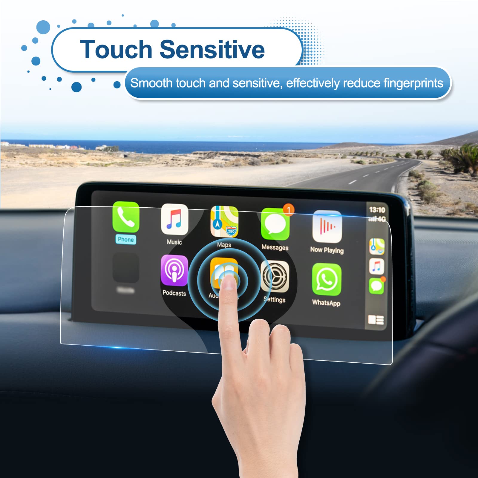 Coleya 2021 2024 Cx 5 Screen Protector For Mazda Cx 5 10.25 Inch Touch Screen, 9H Tempered Glass 2023 2024 Cx 5 2.5 S Carbon Edi