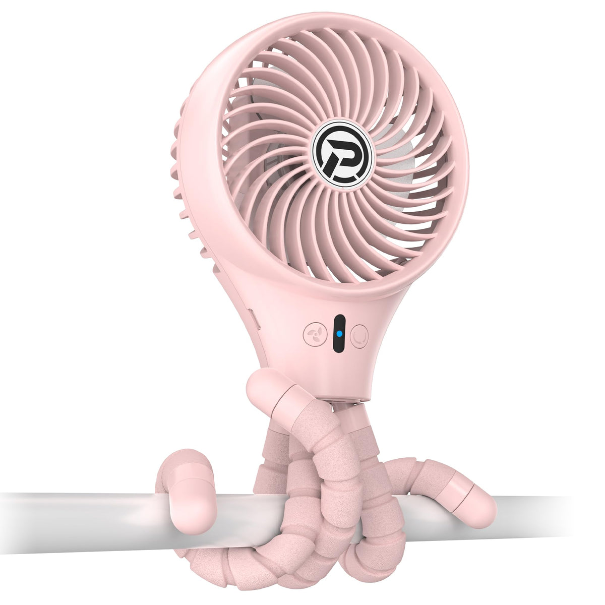 Portable Stroller Fan, Rechargeable Battery Powered Oscillating Fan, Baby Fan With 3 Powerful & Quiet Speeds, 90 Oscillation, Fl