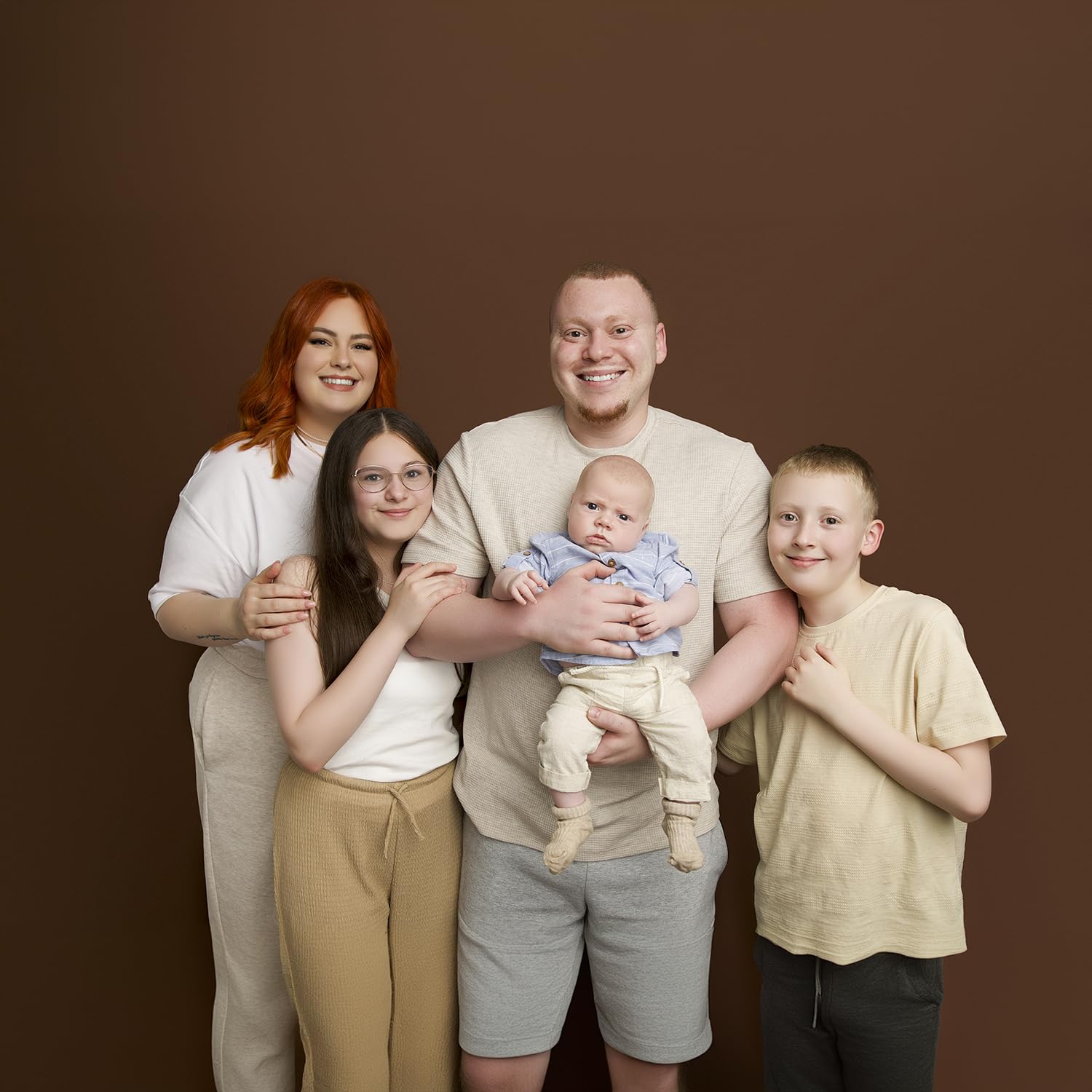 Kate Seamless Paper Backdrop Brown Paper Backdrop Seamless Backdrop Paper Rolls (53''X16.4' Coco Brown)