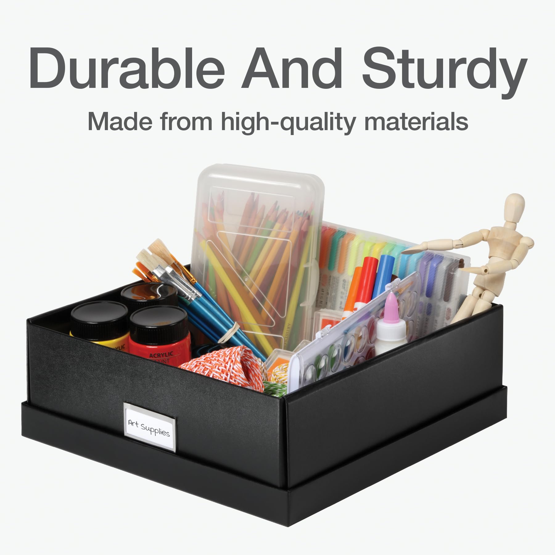 Oxford Keepsake Box, Protective Storage Box, Home And Office Organizer, Photo Storage Box, Souvenir Organizer, Medium, 12' X 12' X 4 1/4' (41788)