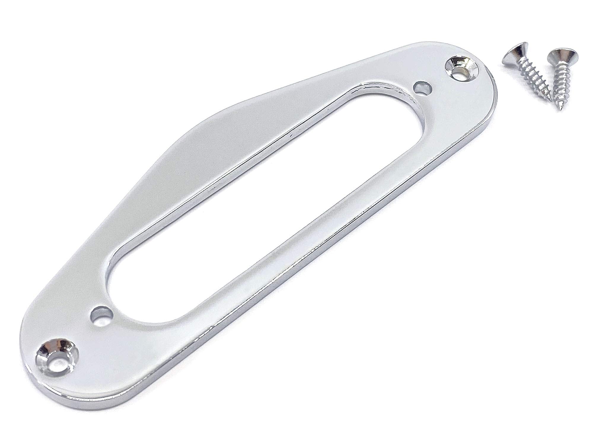Mounting Ring With Screws For Fender Telecaster Single Coil Neck Pickup   Chrome