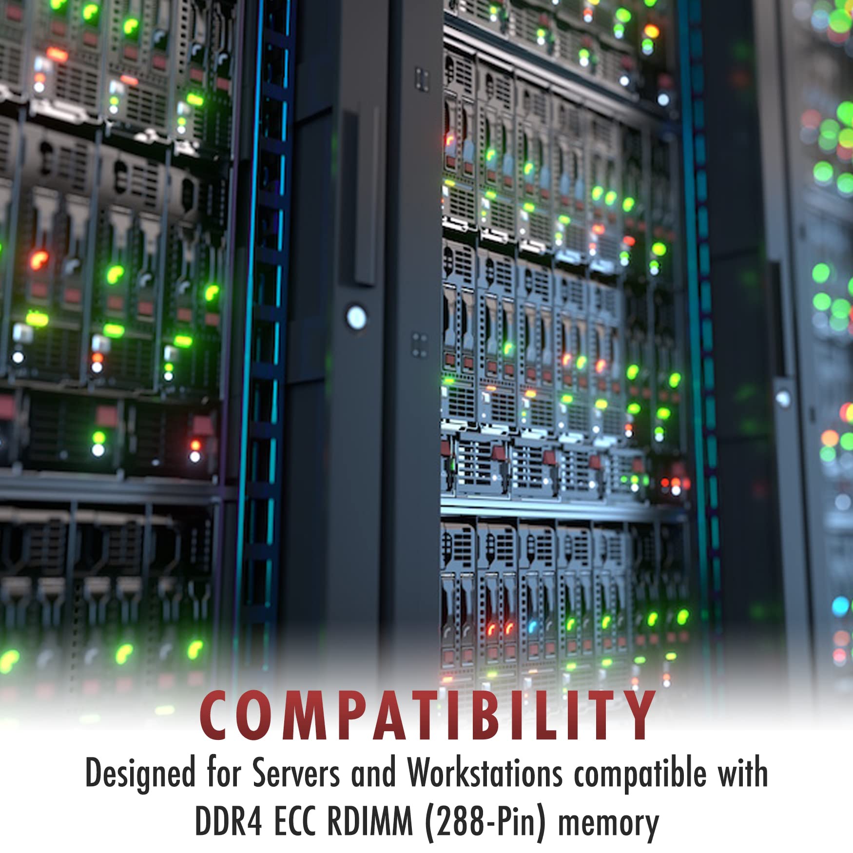 A Tech 8Gb Ddr4 2666Mhz Pc4 21300 Ecc Rdimm 2Rx8 1.2V Dual Rank Ecc Registered Dimm 288 Pin Server & Workstation Ram Memory Upgr