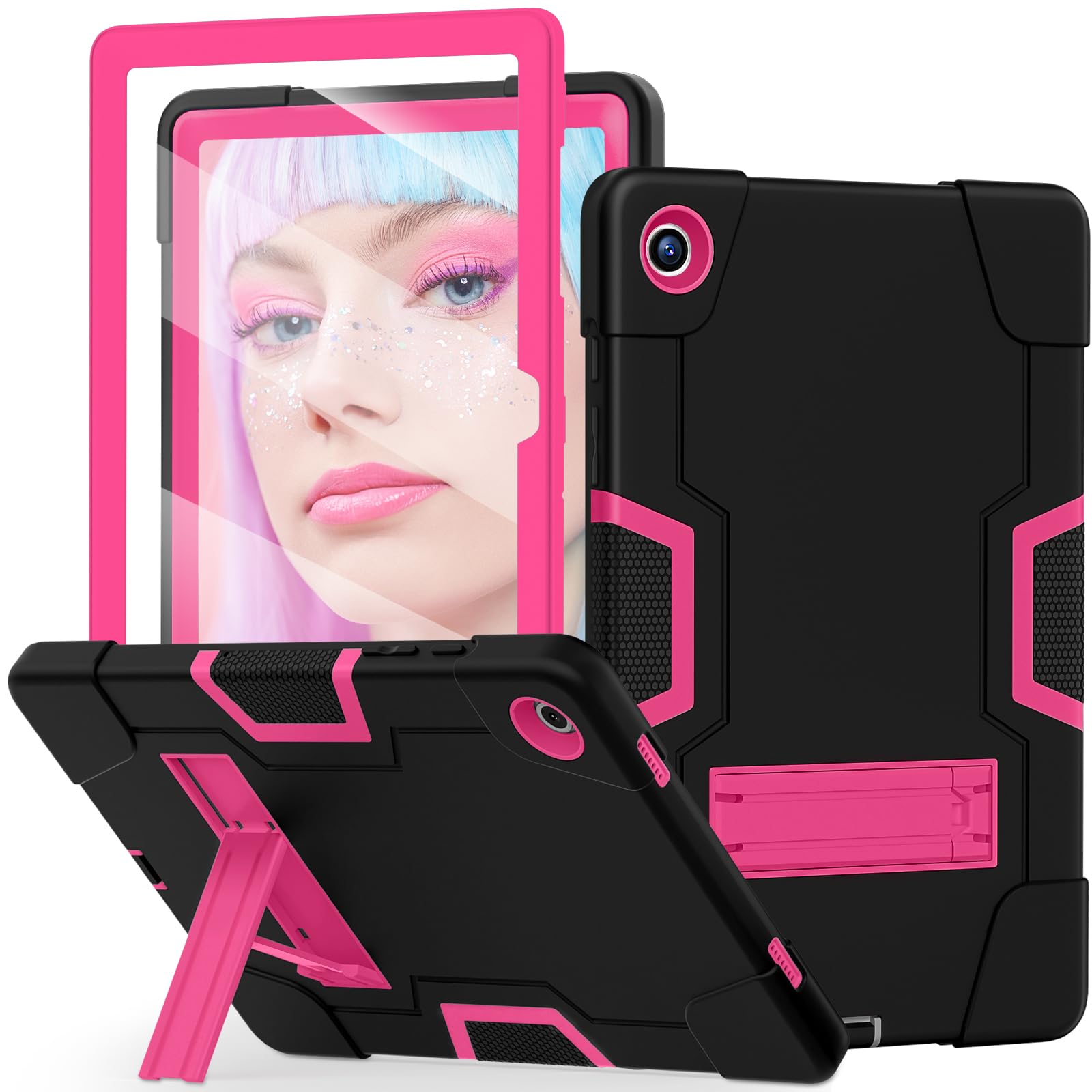 Wesorol Galaxy Tab A9 Plus Case,For Samsung Galaxy Tab A9 Plus Case With Built In Screen Protector Kickstand,Hybrid Shockproof S