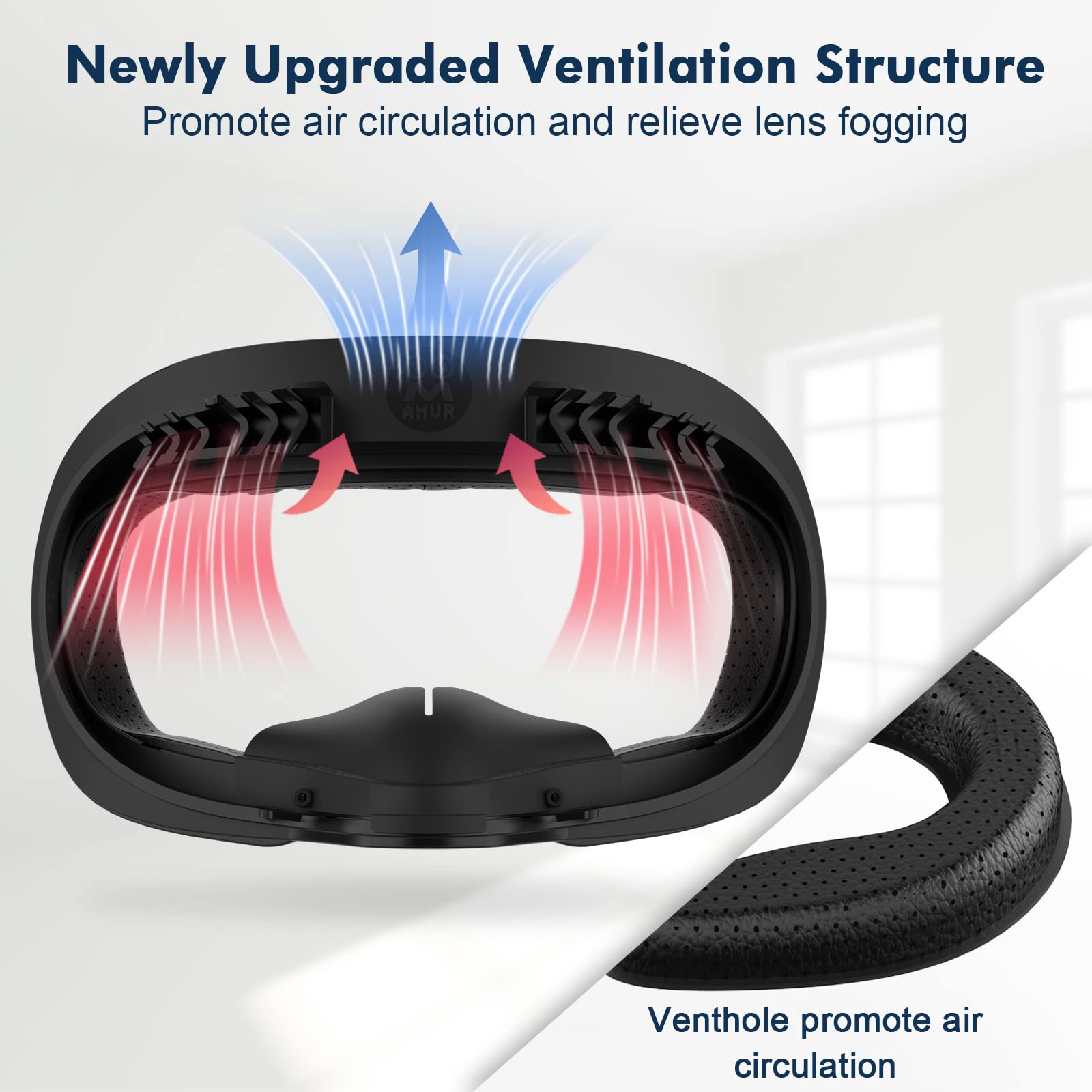 M Amvr Face Pad Compatible With Quest 2 Accessories, Face Pad Foam Replacement, With Fitness Facial Interface, Breathable Pu Fac