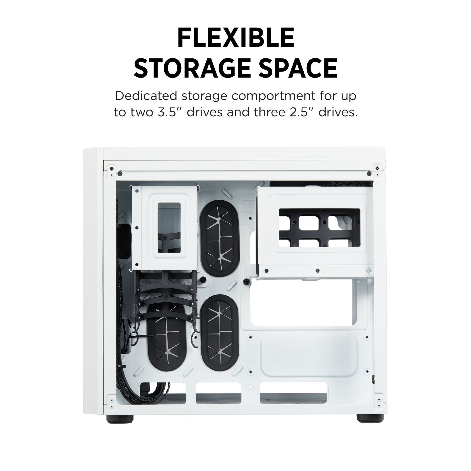Corsair Crystal 280X Rgb Micro-Atx Case, 2 Rgb Fans, Lighting Node Pro Included, Tempered Glass - White