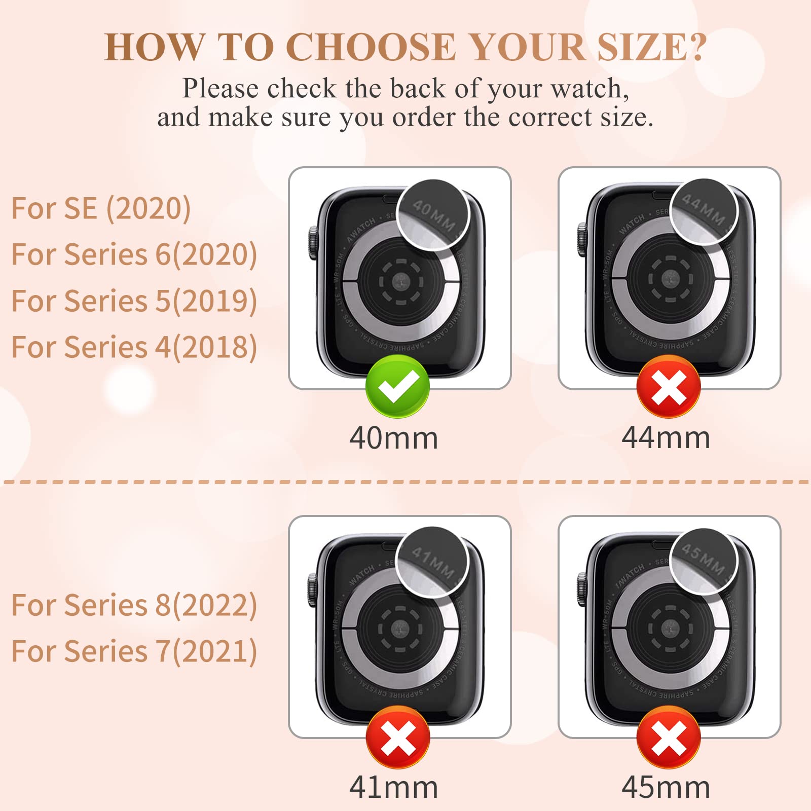 5Pack Protector Case Compatible With Apple Watch Se Series 6 5 4 40Mm Cover, Double Row Bling Crystal Diamonds Protective Cover