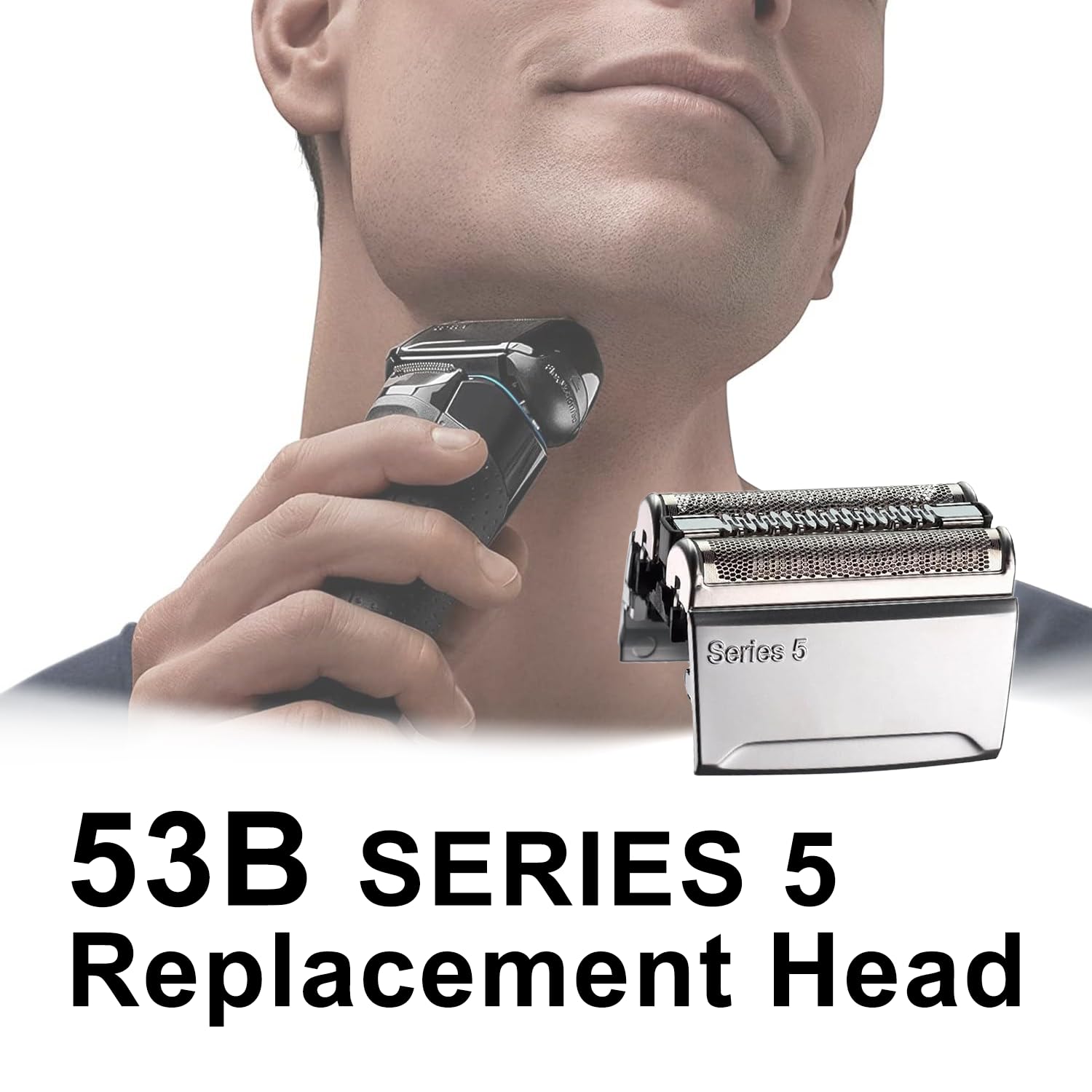 52S 2Pcs, Series 5 Electric Shaver Replacement Head Compatible, 52S Replacement Electric Shaver Heads For Men Razor Shaving Blad