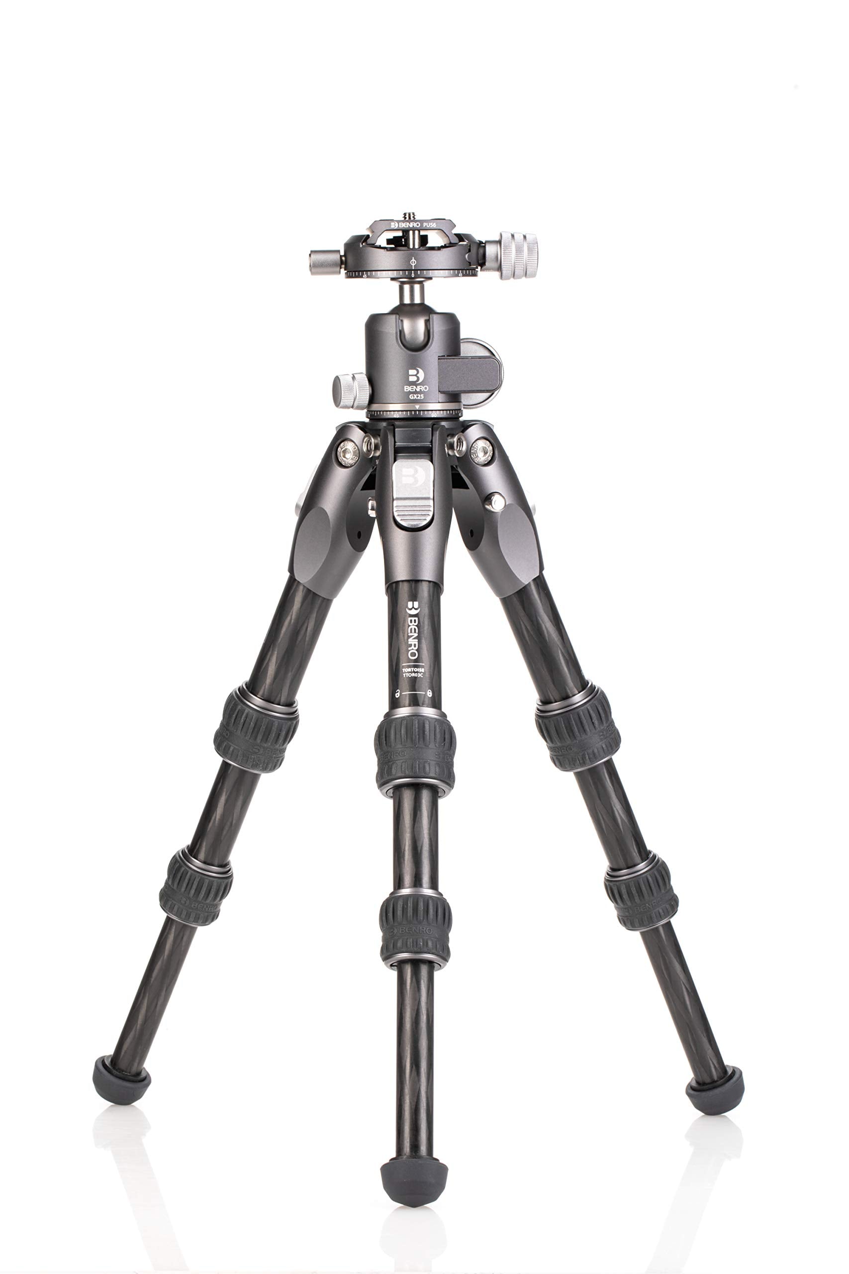 Benro Tortoise Series Ttor03C Columnless Carbon Fibre Tripod And Gx25 3 Sections Head