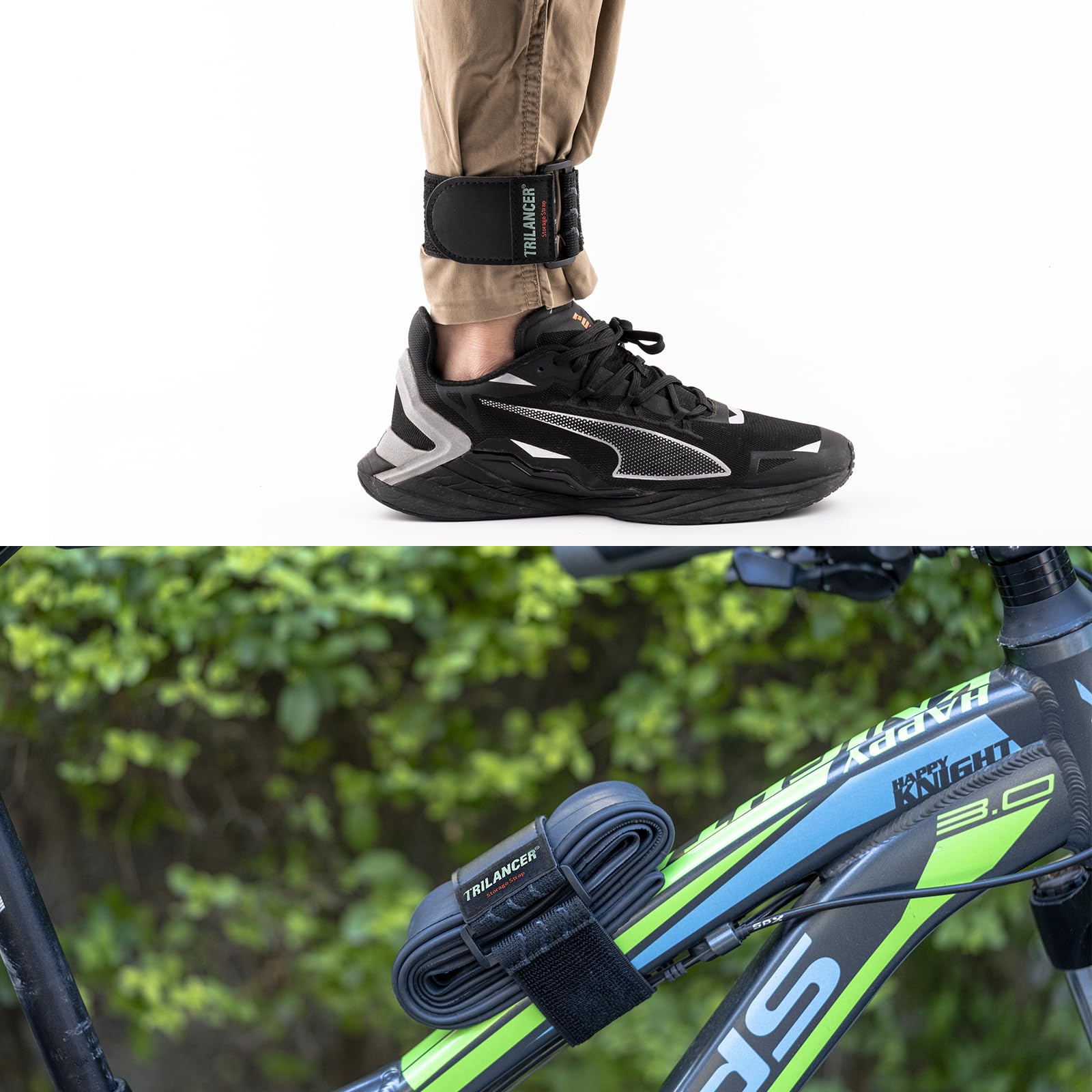 Trilancer Elastic Cinch Straps With Anti Slip Strips, 14 ''X 2'' (6 Pack) Multipurpose Hook And Loop Bundling Straps For Hose, C