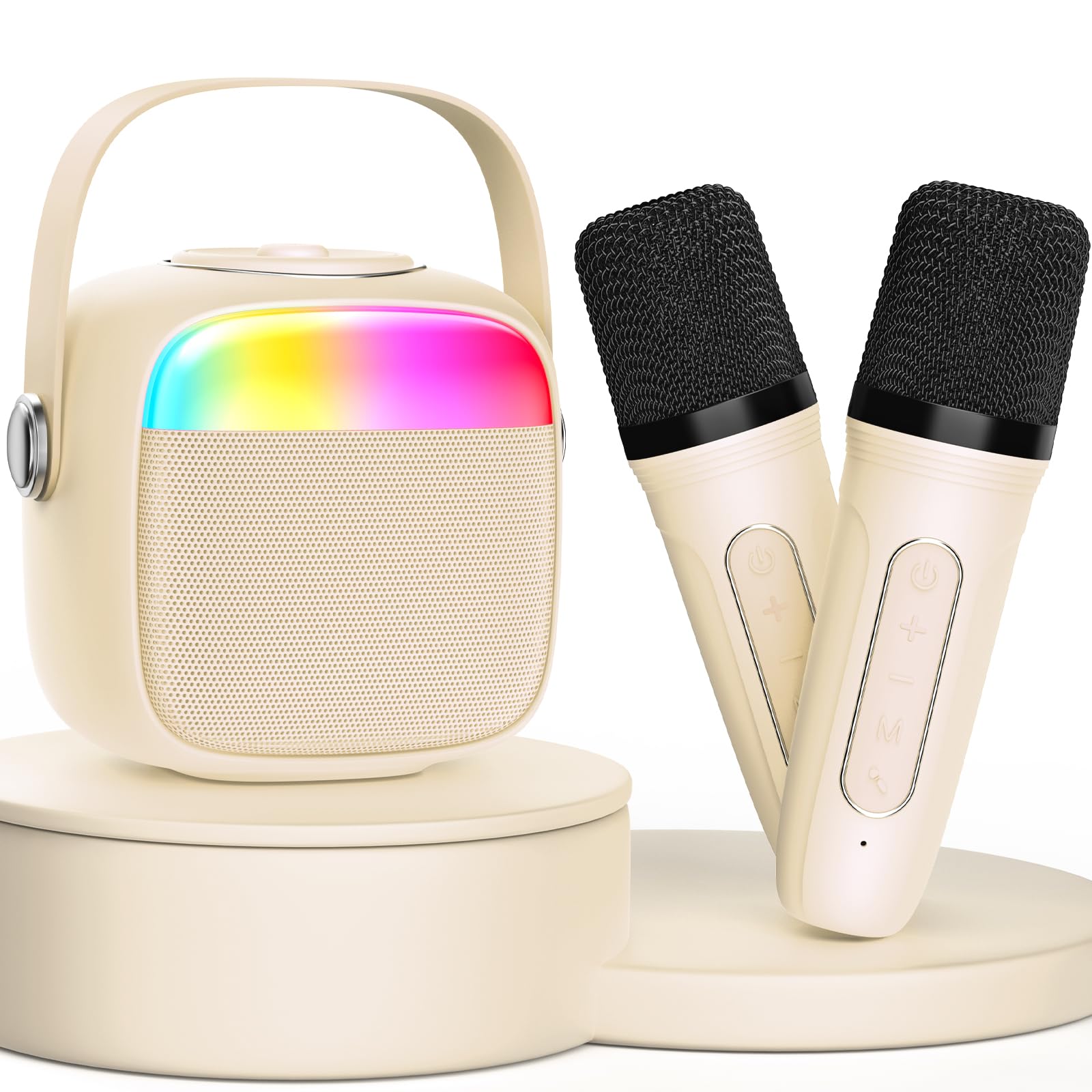 Hwwr Karaoke Machine For Kids, Birthday Gifts For Girls, Toys For 4, 5, 6, 7, 8, 9, 10, 12 Year Old, Mini Portable Bluetooth Spe