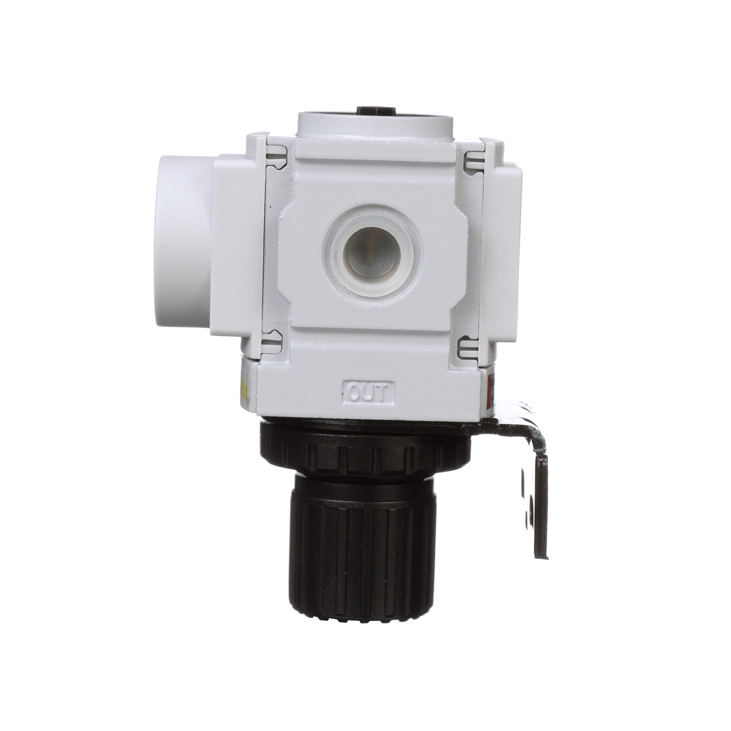 Pneumaticplus Ppr2 N02Bg Miniature Compressed Air Pressure Regulator 1/4'' Npt   Embedded Gauge, Bracket