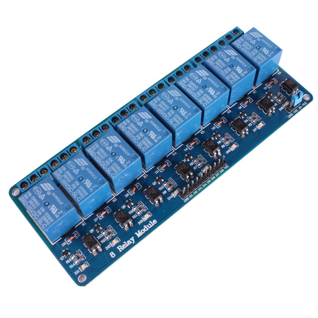 Jbtek 8 Channel Dc 5V Relay Module For Arduino Raspberry Pi Dsp Avr Pic Arm