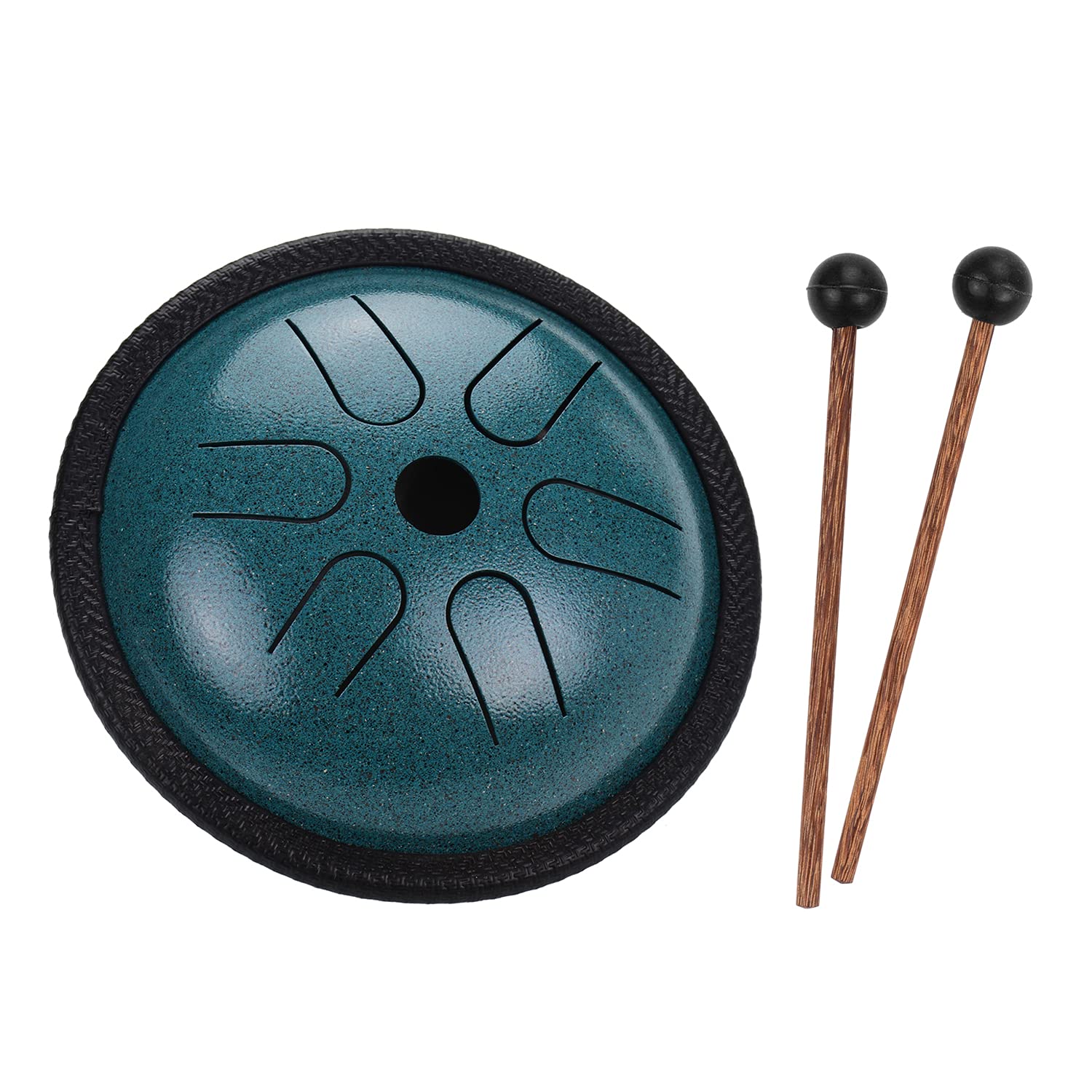 5.5 Inches Mini Steel Tongue Drum 6 Notes Handpan Drum Steel Pocket Drum Percussion Instrument with Mallets Carry Bag for Medita