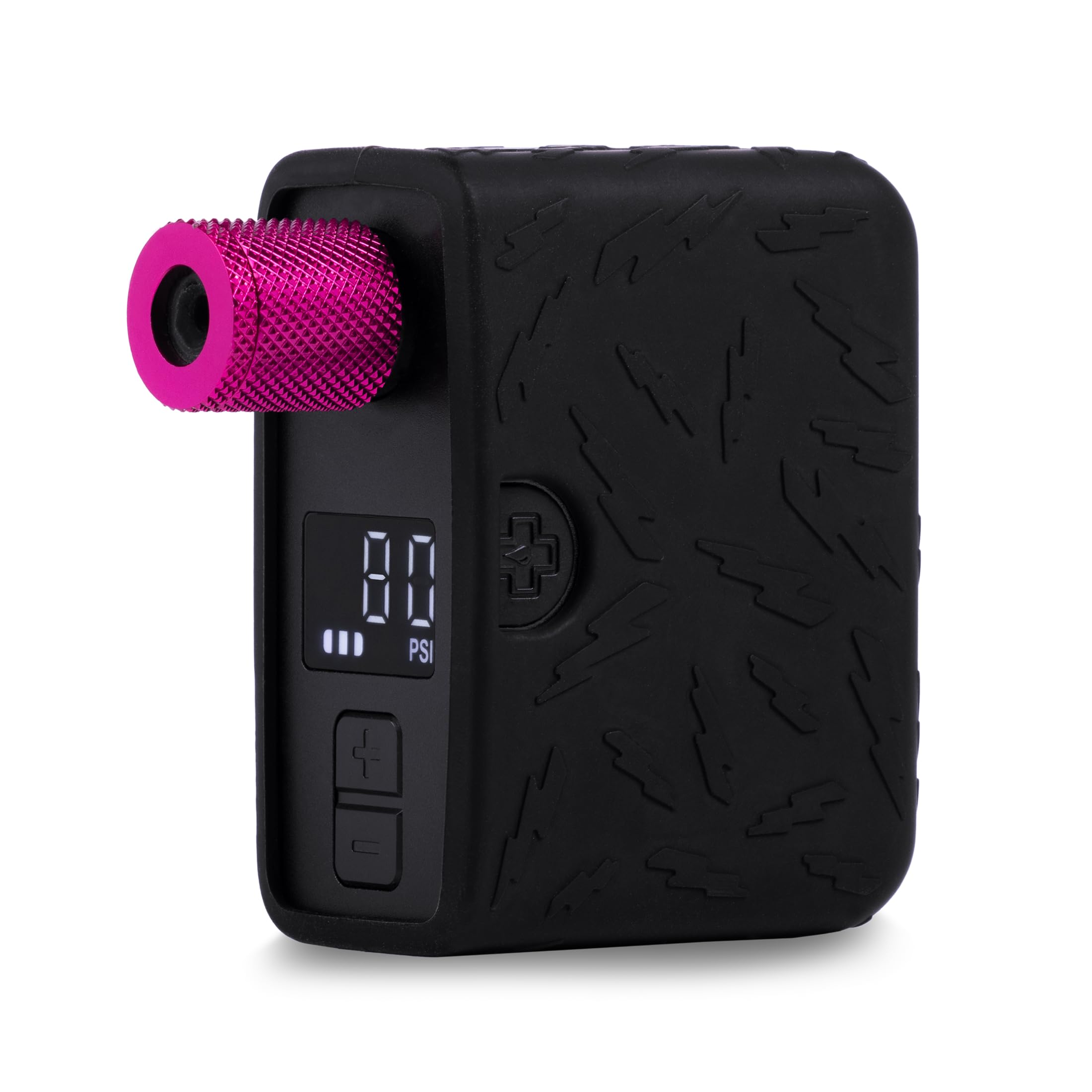 Muc-Off AirMach Electric Mini Inflator Pro - Digital Portable Bike Pump with LED Pressure Display and USB-C Rechargeable Battery