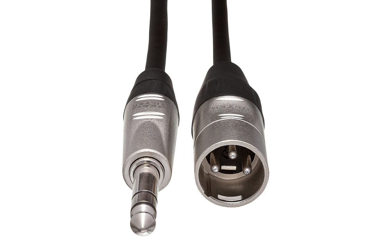 Hosa Pro Hsx 100 Balanced Interconnect, Rean 1/4 Inches Trs To Xlr3 Meter, 100 Feet