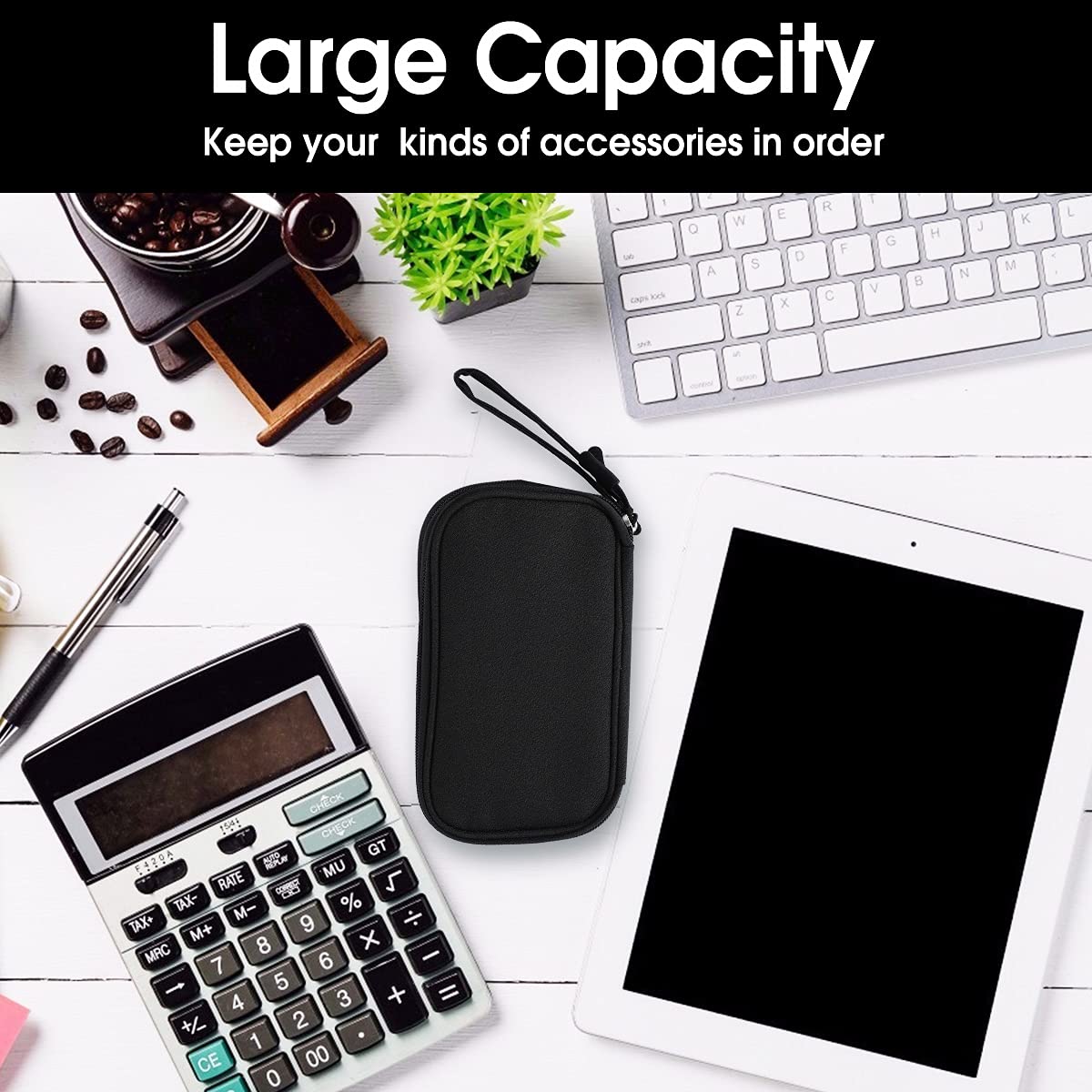 Electronic Organizer Pouch Bag, 3 Compartments Travel Cable Organizer Bag Pouch Portable Electronic Phone Accessories Storage Mu
