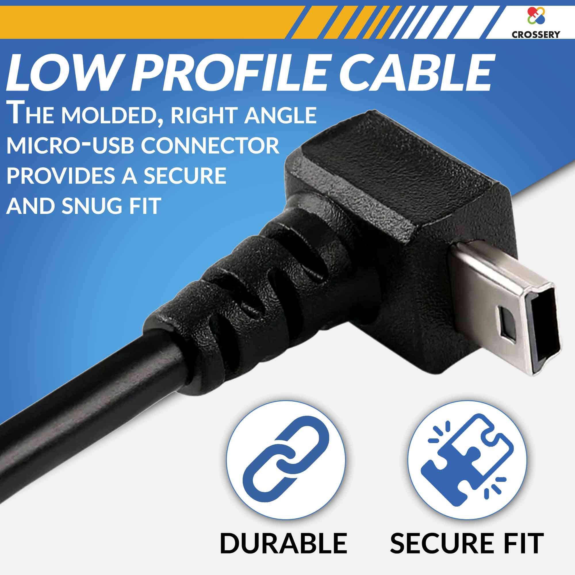 Car Charger Power Cord For Garmin Nuvi Gps, Garmin Gps Power Cord Replacement, Mini Usb Charging Cable Fit For Garmin Nuvi, Dezl, Drive, Drivesmart, Driveassist, Rv, Zumo (Without Traffic)