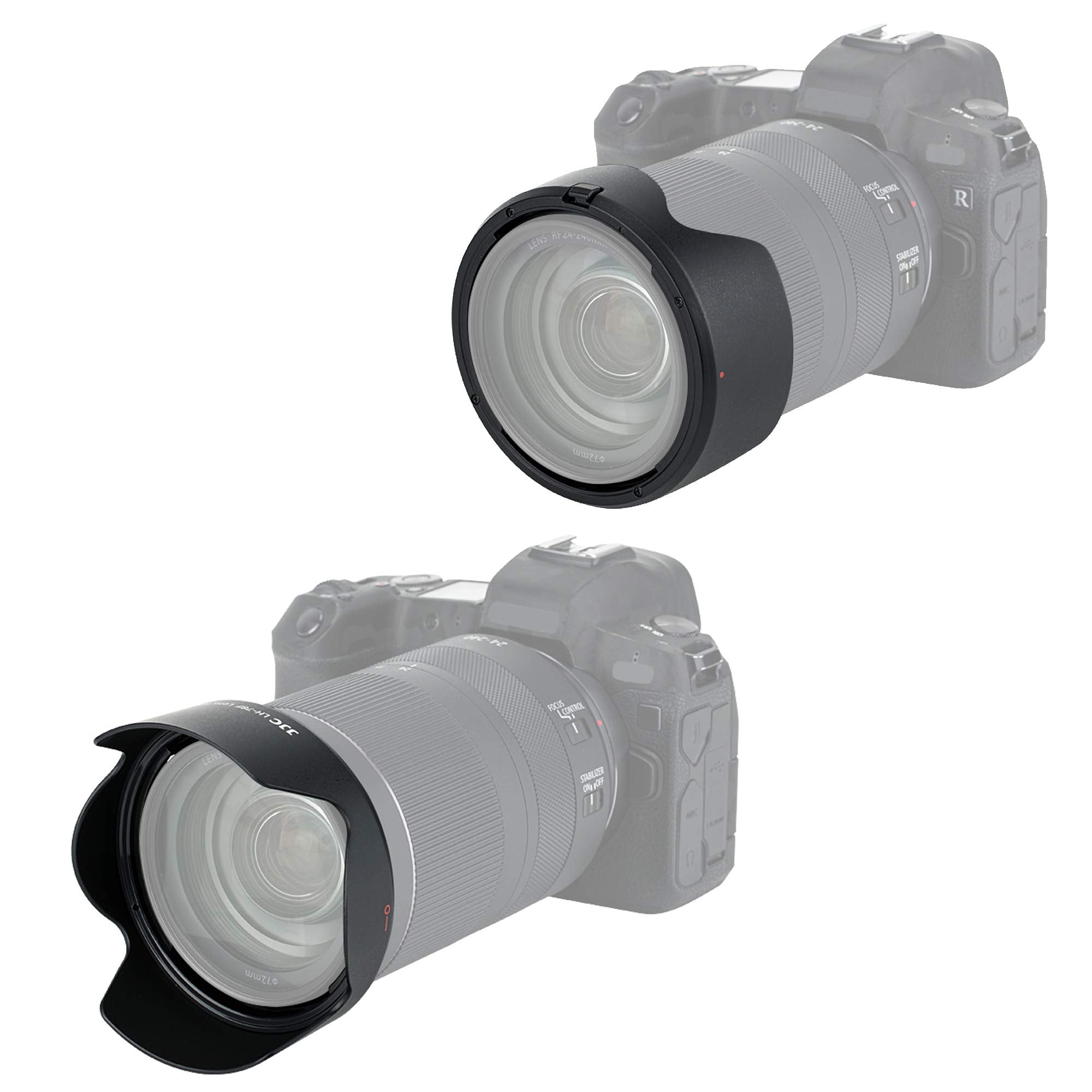 Jjc Lh 78F Dedicated Petal Tulip Bayonet Lens Hood For Canon Canon Rf 24 240Mm F/4 6.3 Is Usm Lense, Canon Rf 24 240 Hood Shade,