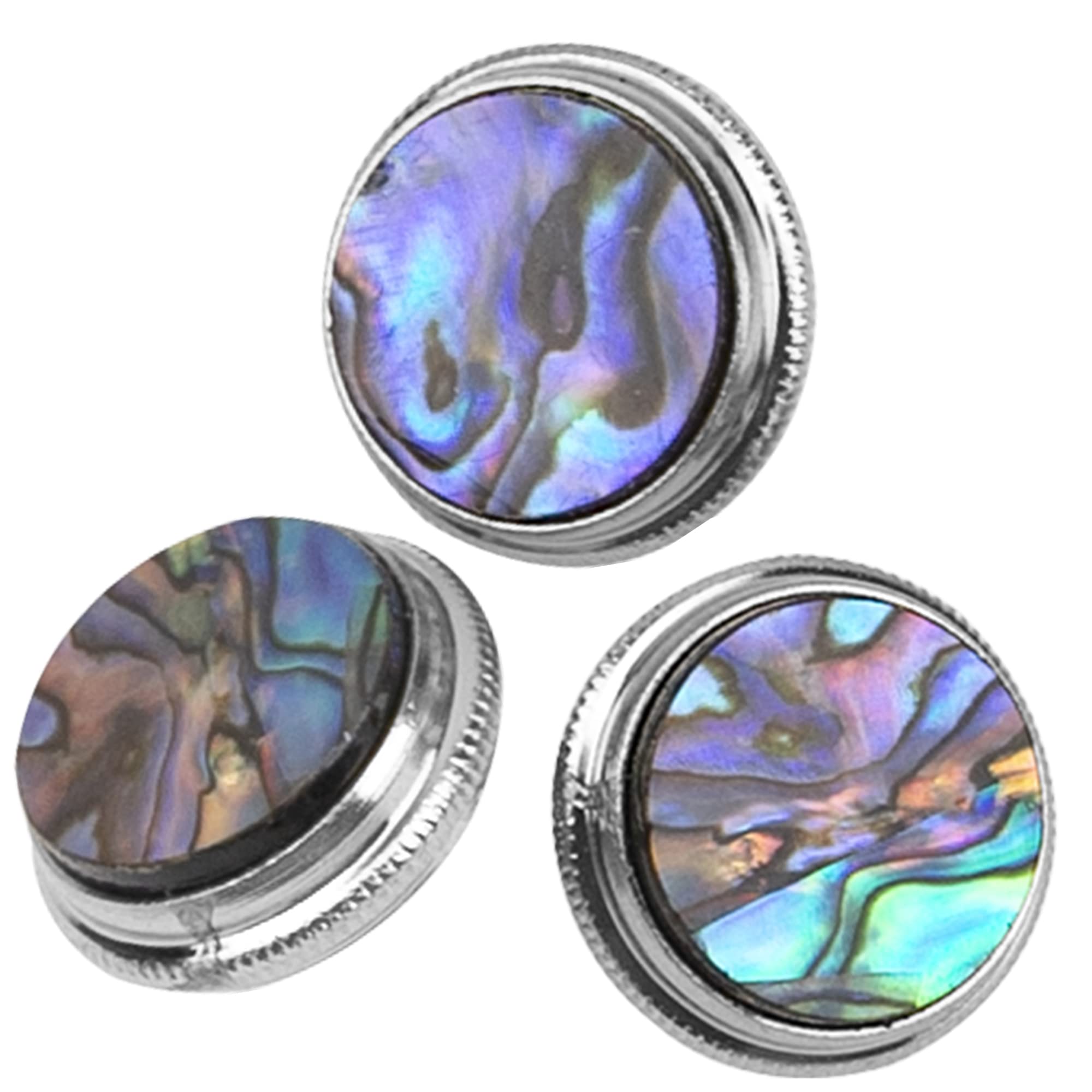 3Pack Yootones Trumpet Valve Finger Buttons Trumpet Key Buttons Caps Replacement Repairing Musical Instruments (Stripes)