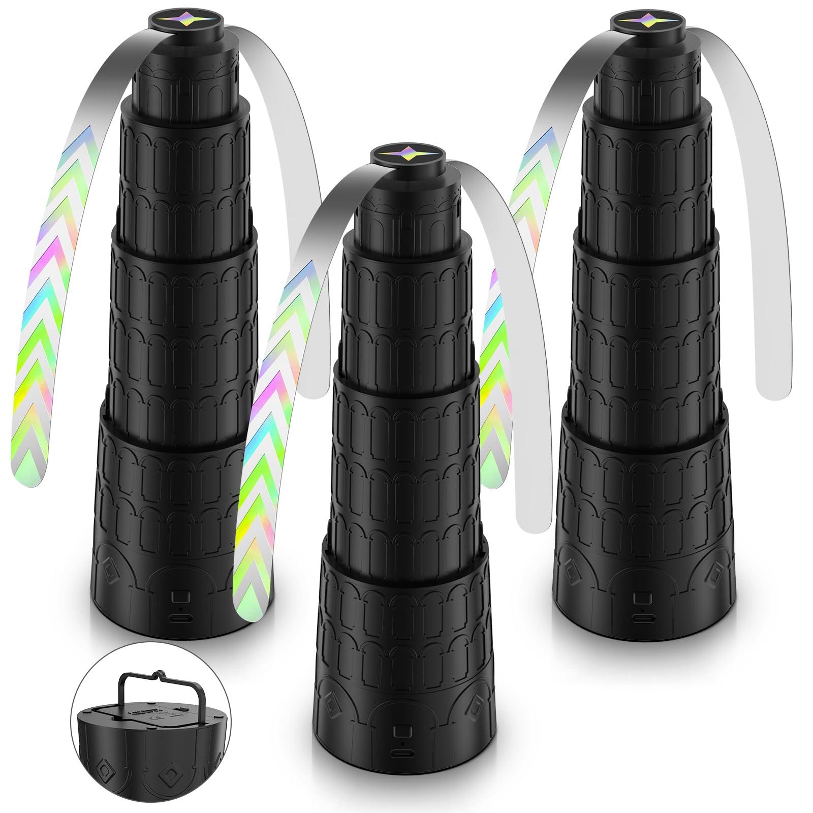 Adawook Fly Fans For Tables, Height Ajustable Food Fans, Chemical Free Bug Fans With Soft Blades, Keep Flies Bugs Away, Foldable