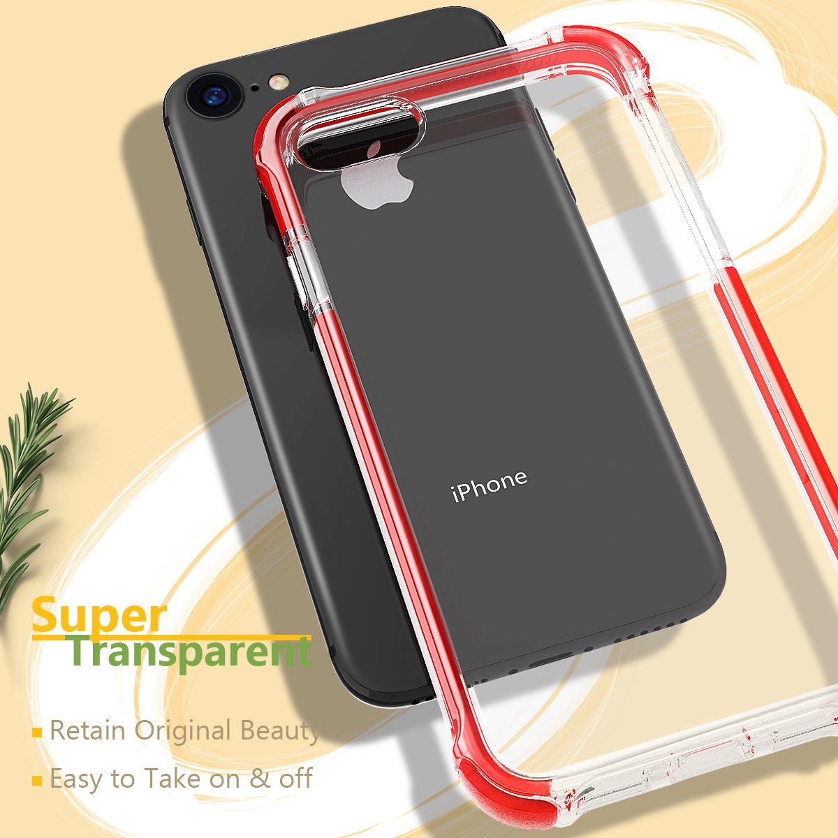 Mateprox Compatible With Iphone Se 2022 Case,Iphone Se 2020 Case Iphone 8 Case Iphone 7 Case Clear Shield Heavy Duty Anti-Yellow