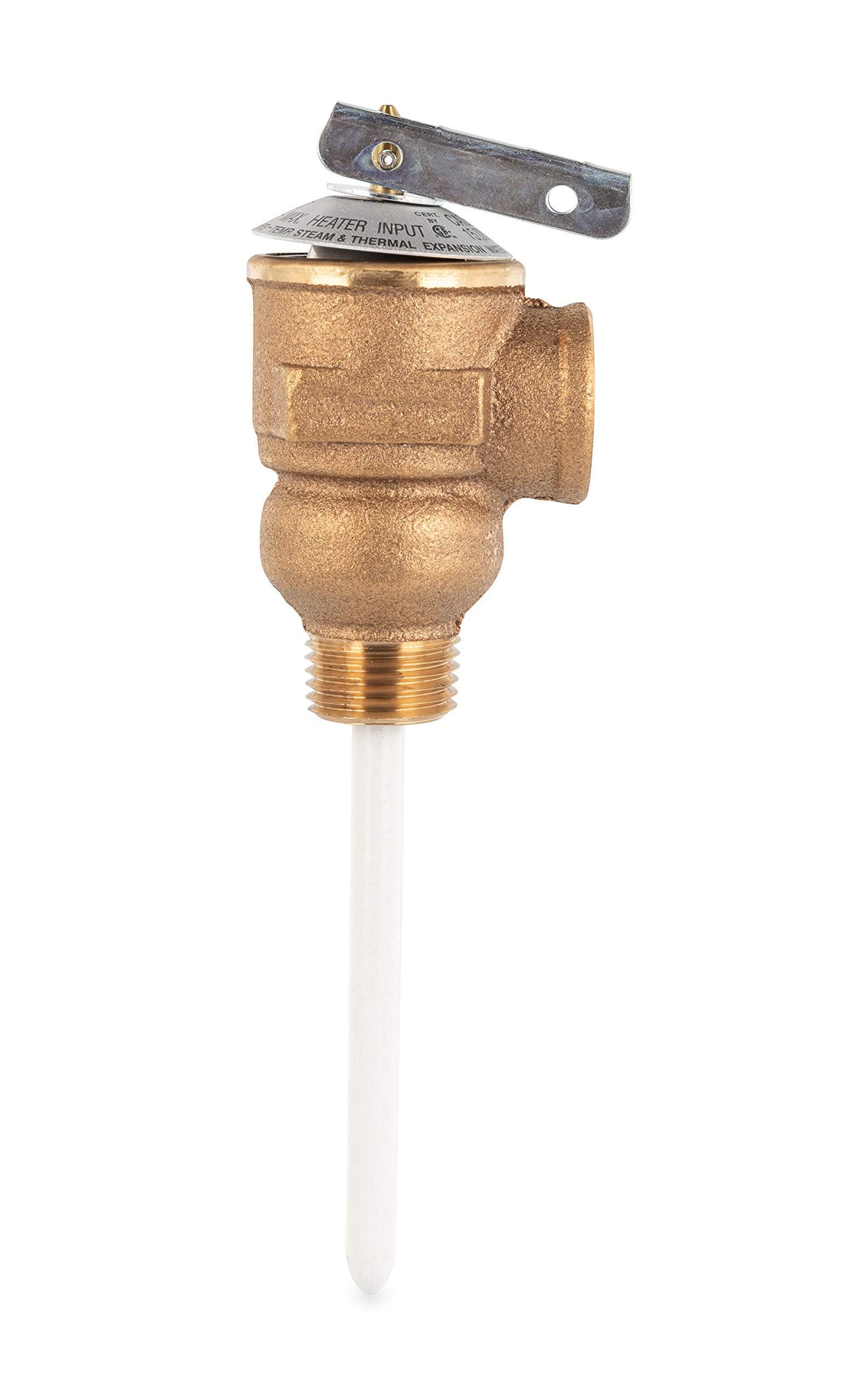 Camco 10423 1/2'' Temperature And Pressure Relief Valve With 4'' Epoxy-Coated Probe , Brown,WBHOMB0006IX8AU