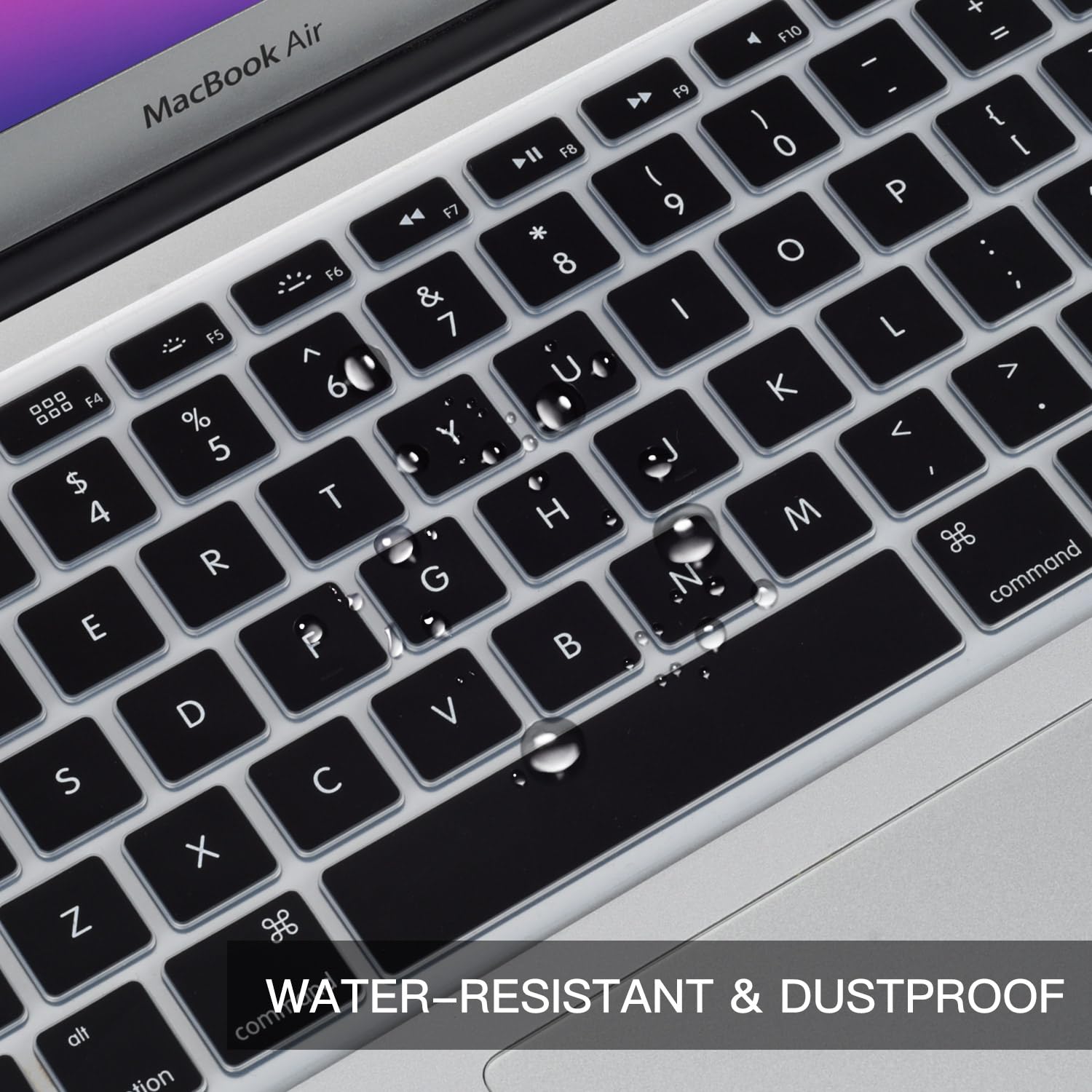 Casebuy Macbook Air 13 Inch Keyboard Cover For 2012 2017 Macbook Air 13 Inch A1369 A1466 & Macbook Pro 13 Inch, 15 Inch(With Or