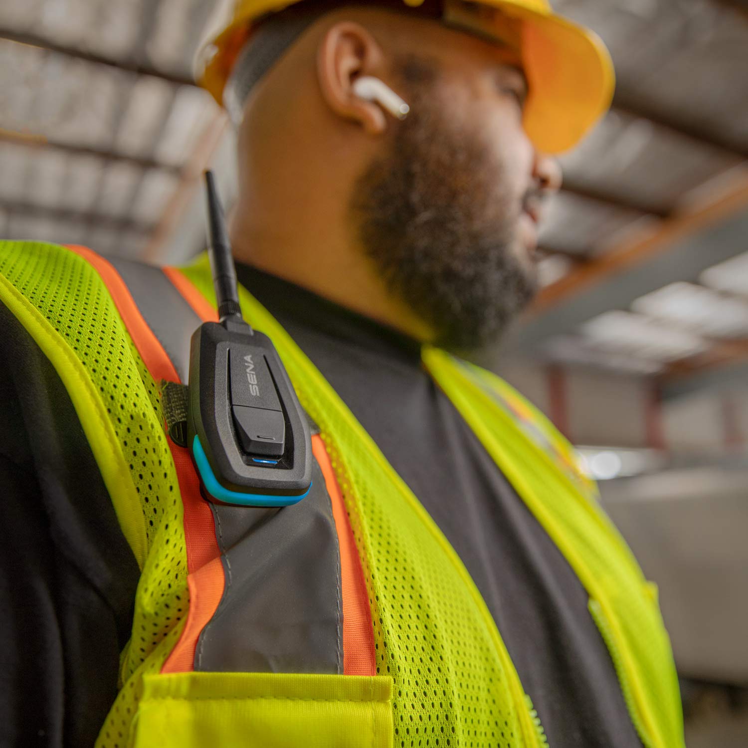 Sena Mp-02 Industrial Mesh Intercom Adapter For General Bluetooth Headsets (Meshport Blue, One Size)