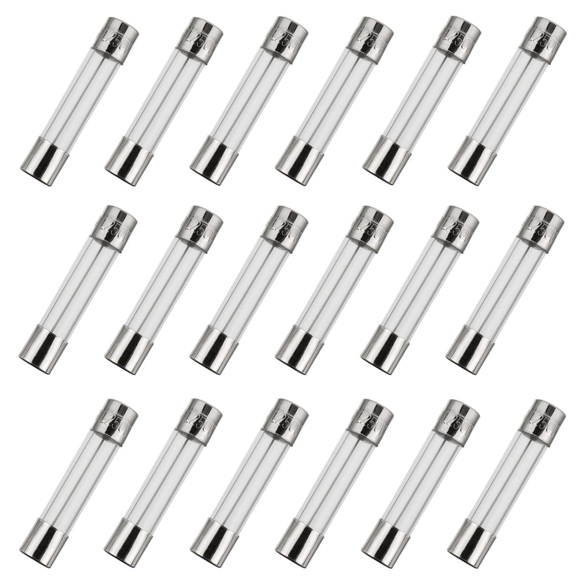 Bojack 6X30Mm 075 A 075 Amp 250 V 024X118 Inch Volt F075Al250V Fast Blow Glass Fuses(Pack Of 18 Pcs)